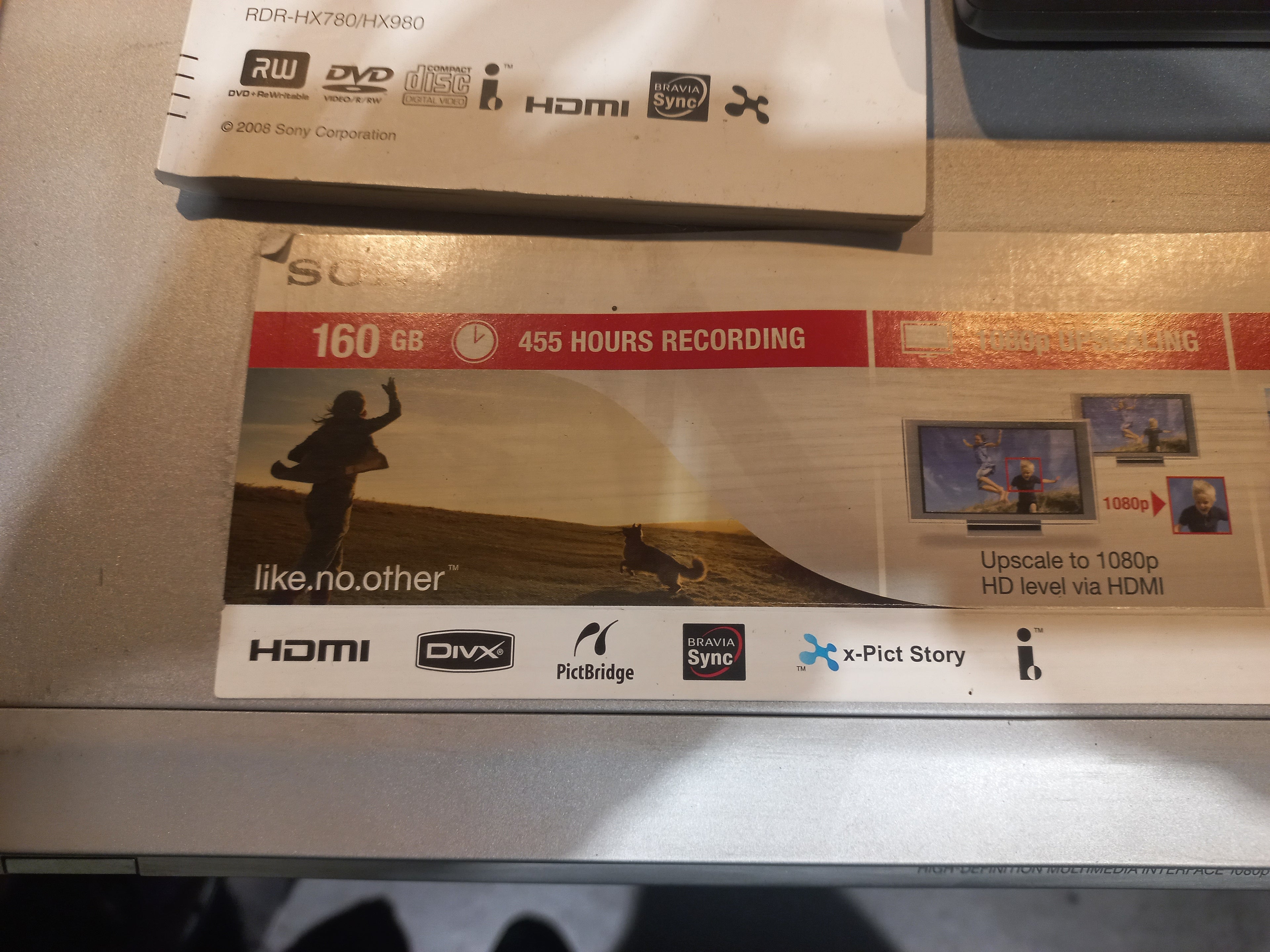 📀 DVD 160gb Recorder -  Sony RDR‑HX780