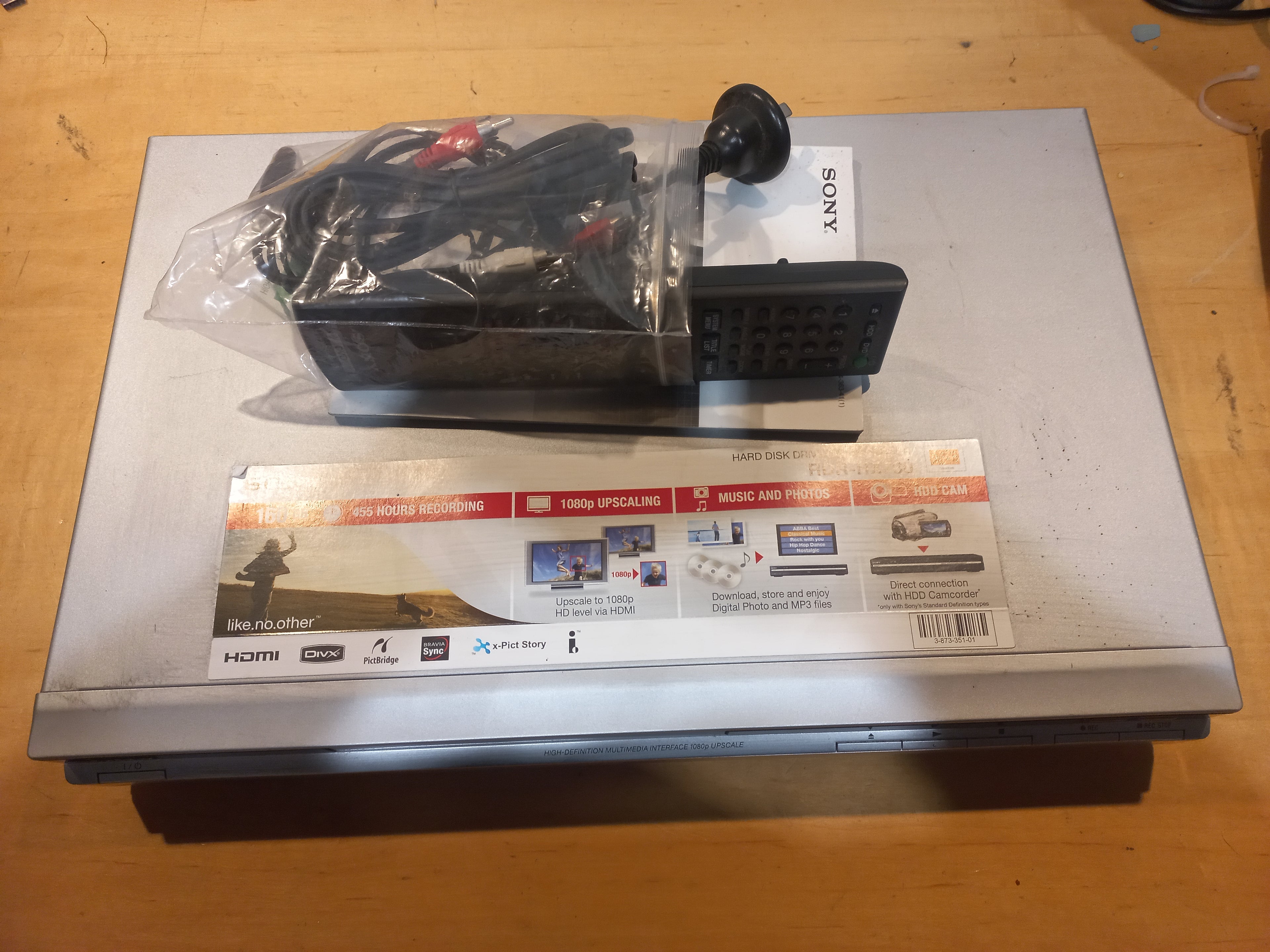 📀 DVD 160gb Recorder -  Sony RDR‑HX780