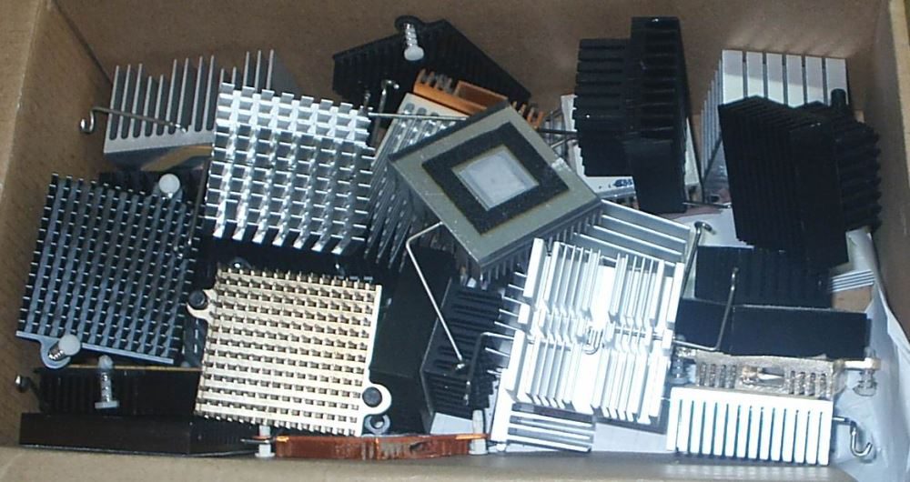 20 Assorted Small Alloy Heat Sinks | Electronic Cooling Components
