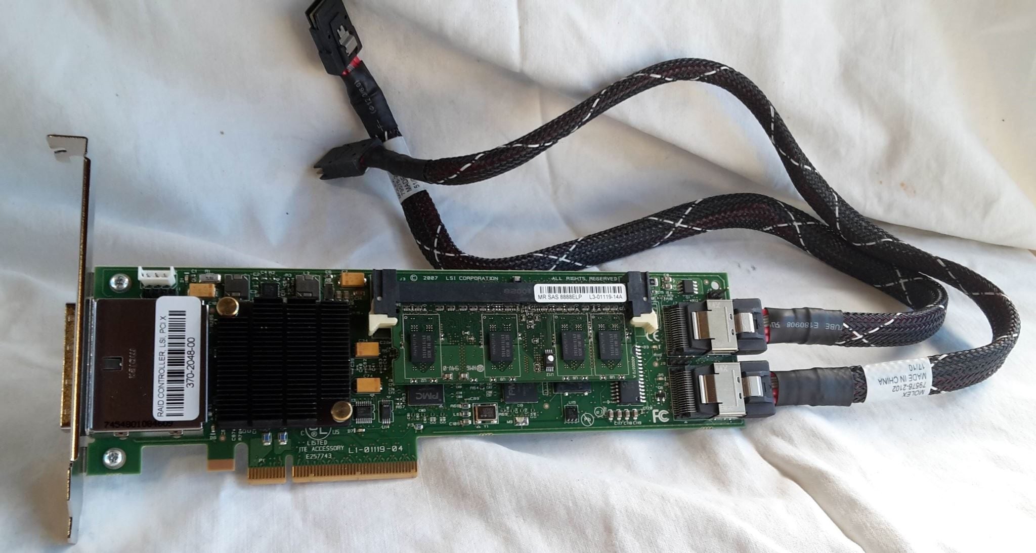 LSI MegaRAID SAS 8888ELP PCIe RAID Controller