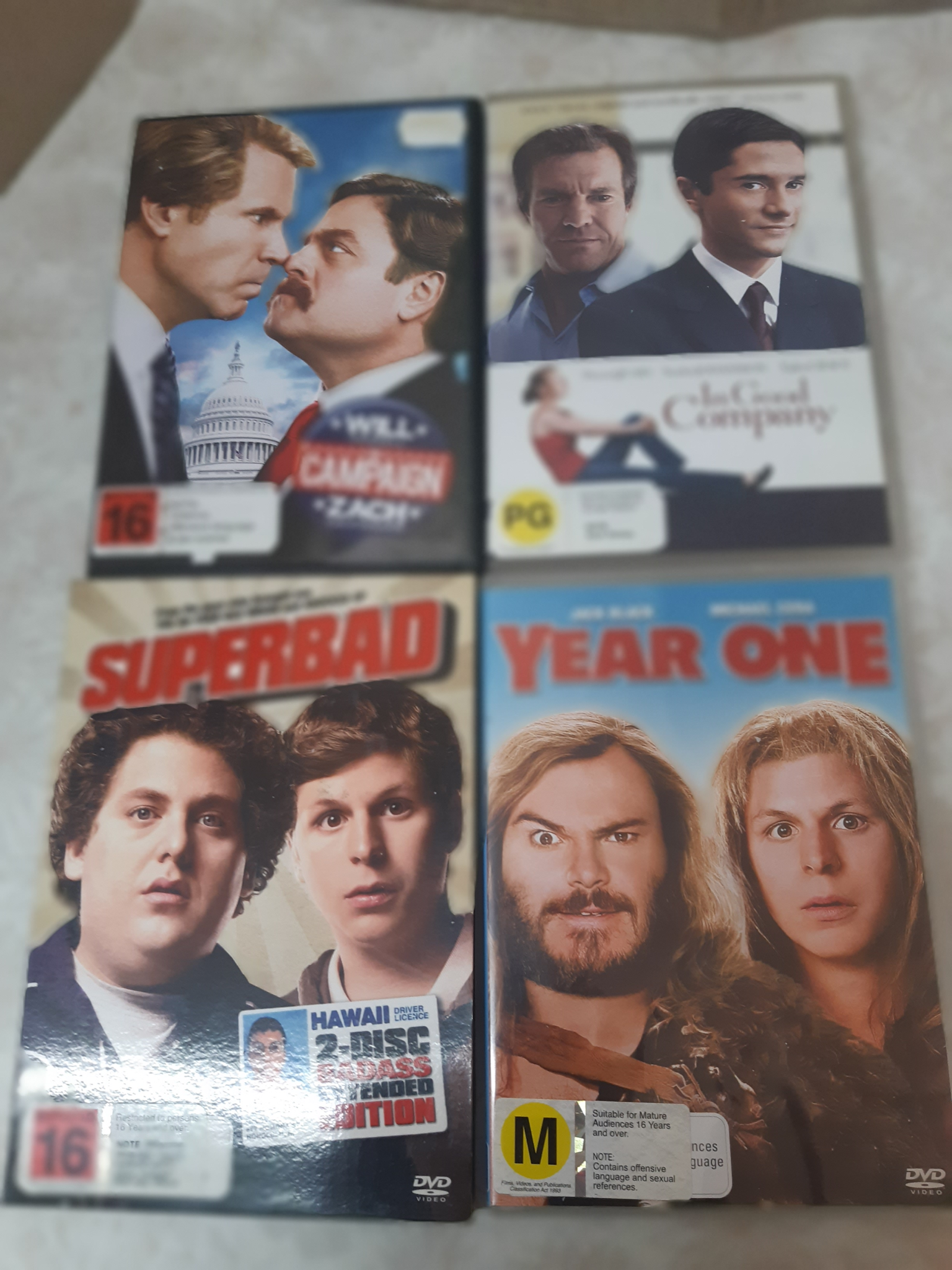 4 x Comedy DVDs – Great Condition – Original Cases