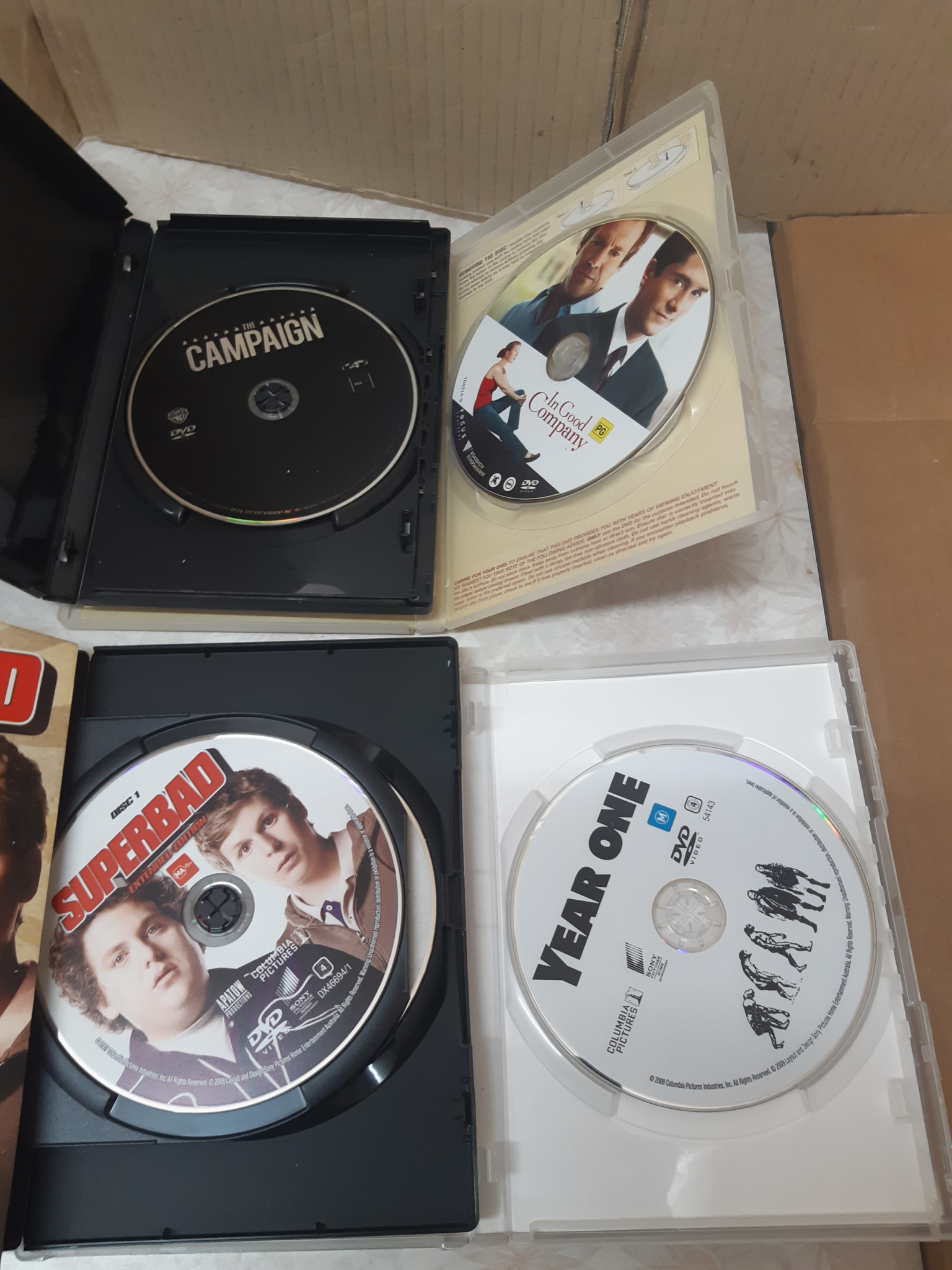 4 x Comedy DVDs – Great Condition – Original Cases