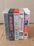 VHS Family Movie Bundle -HIghlander, Noddy and the Kite, Jumanji, Love to Sing,and Daytona Classics