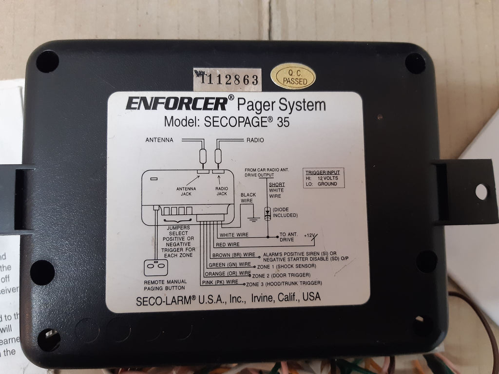 Secopage 3VRV Security Pager Receiver (Vintage)