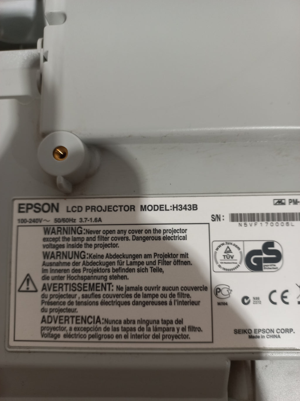 🎥 Projector - Epson EB-460 Ultra Short Throw (Model H343B)