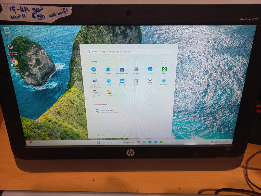 HP All‑in‑One Computer – i5 / 8GB RAM / 1TB HDD – 20" – Windows 11