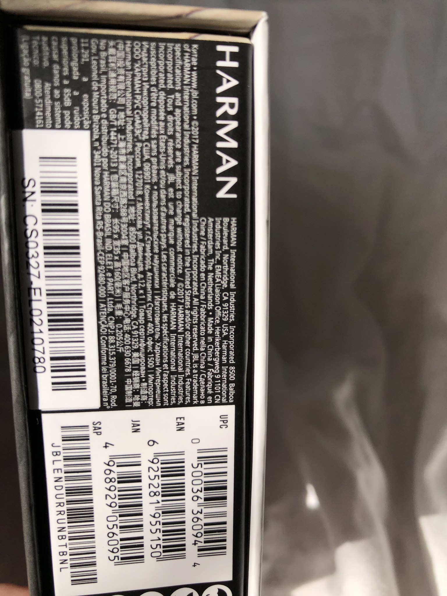 JBL Harman Endurance Bluetooth Headphones – With Original Box