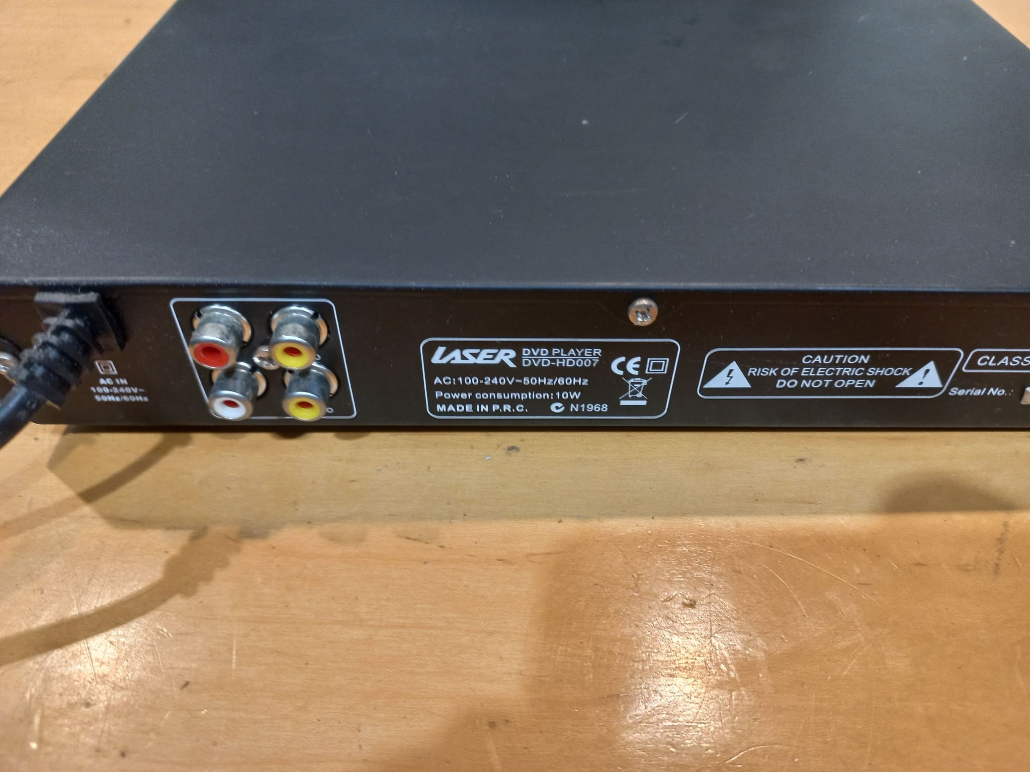 Laser DVD Player – Model DVD-HD007