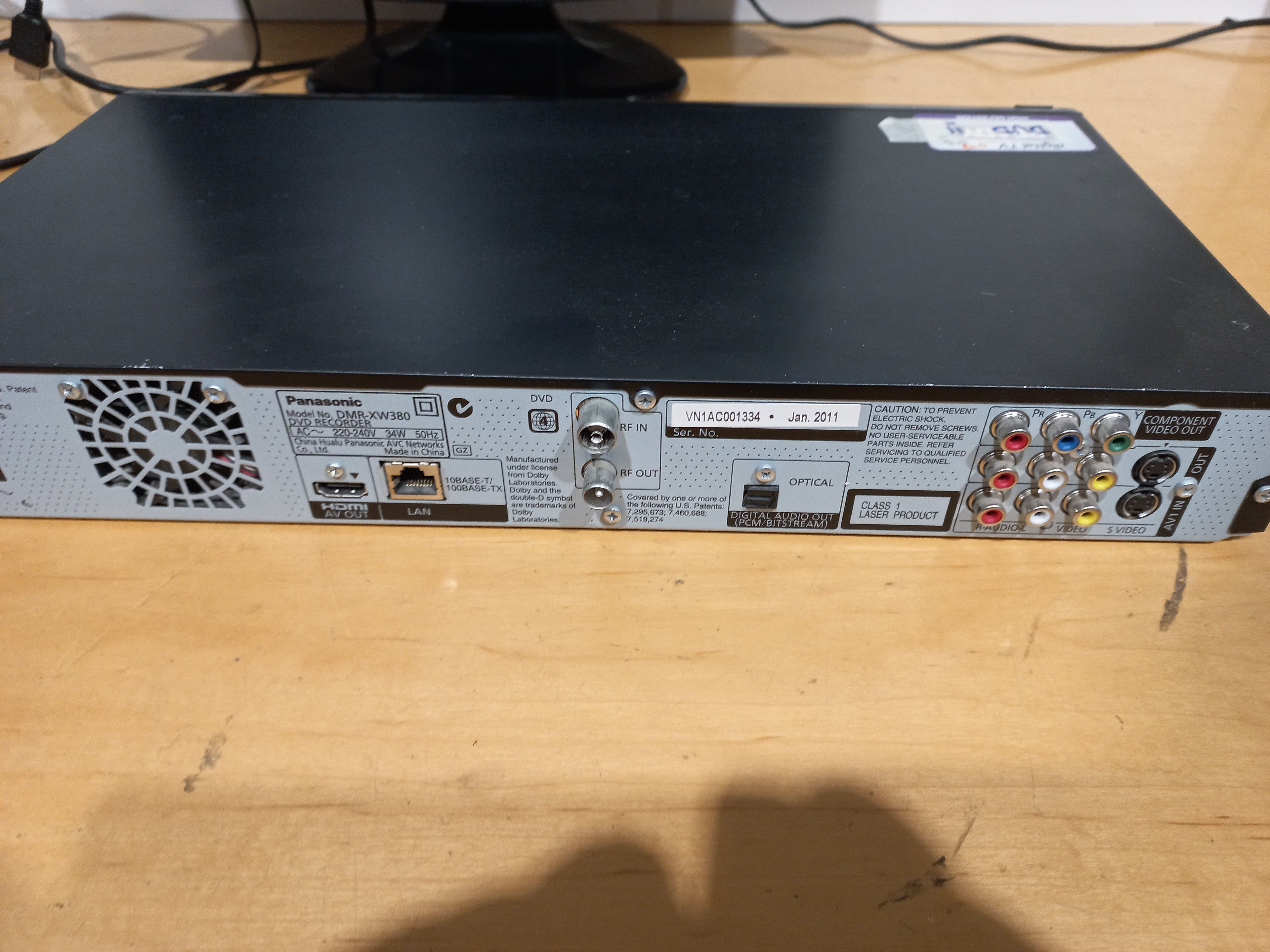 📺 Panasonic DVD Recorder – Model DMR-XW380