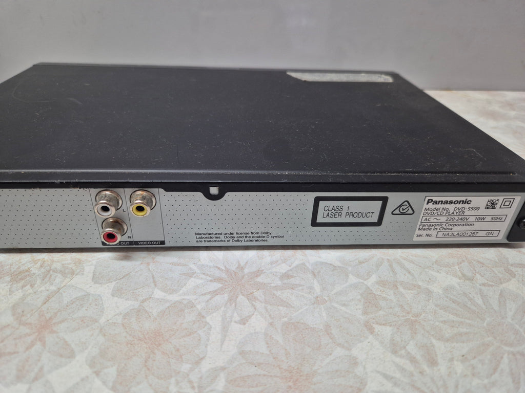 Panasonic DVD Player – Model DVD-S500 (Region 4)