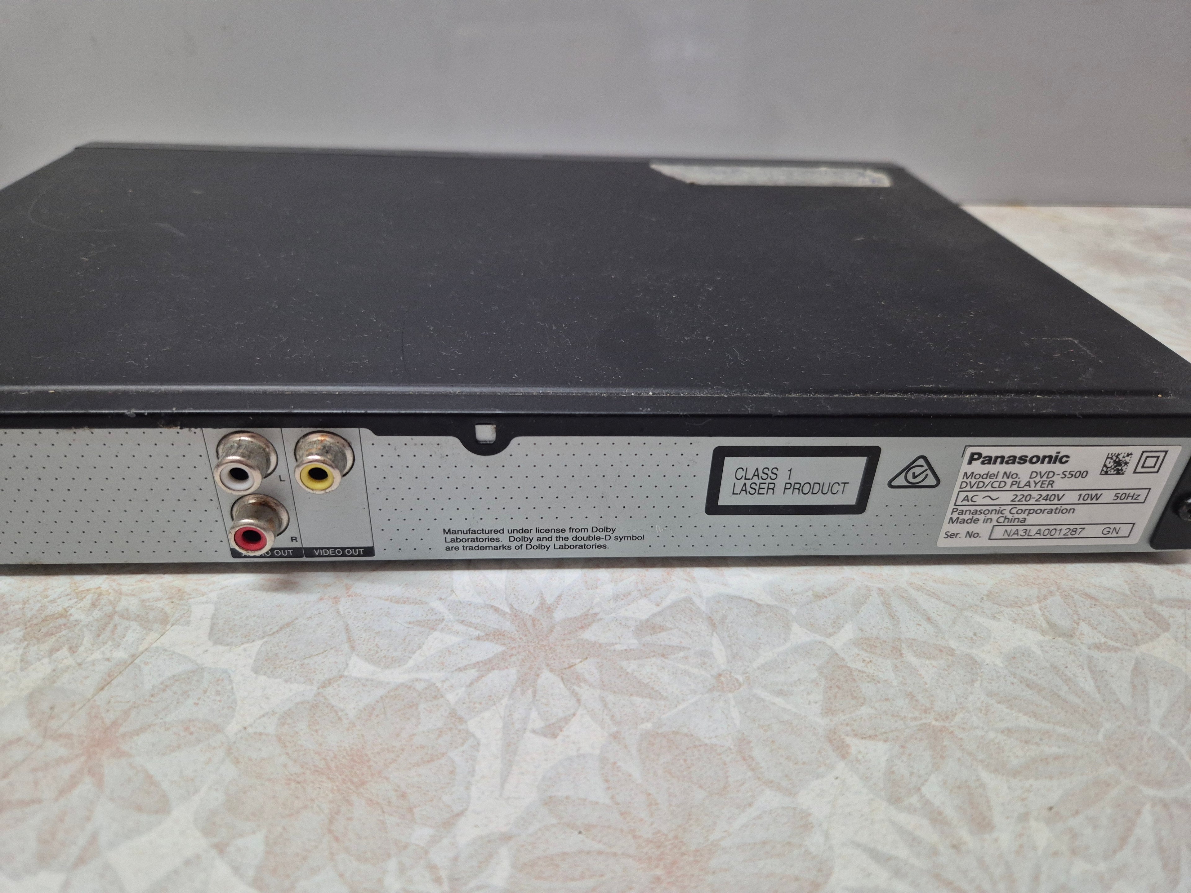 Panasonic DVD Player – Model DVD-S500 (Region 4)