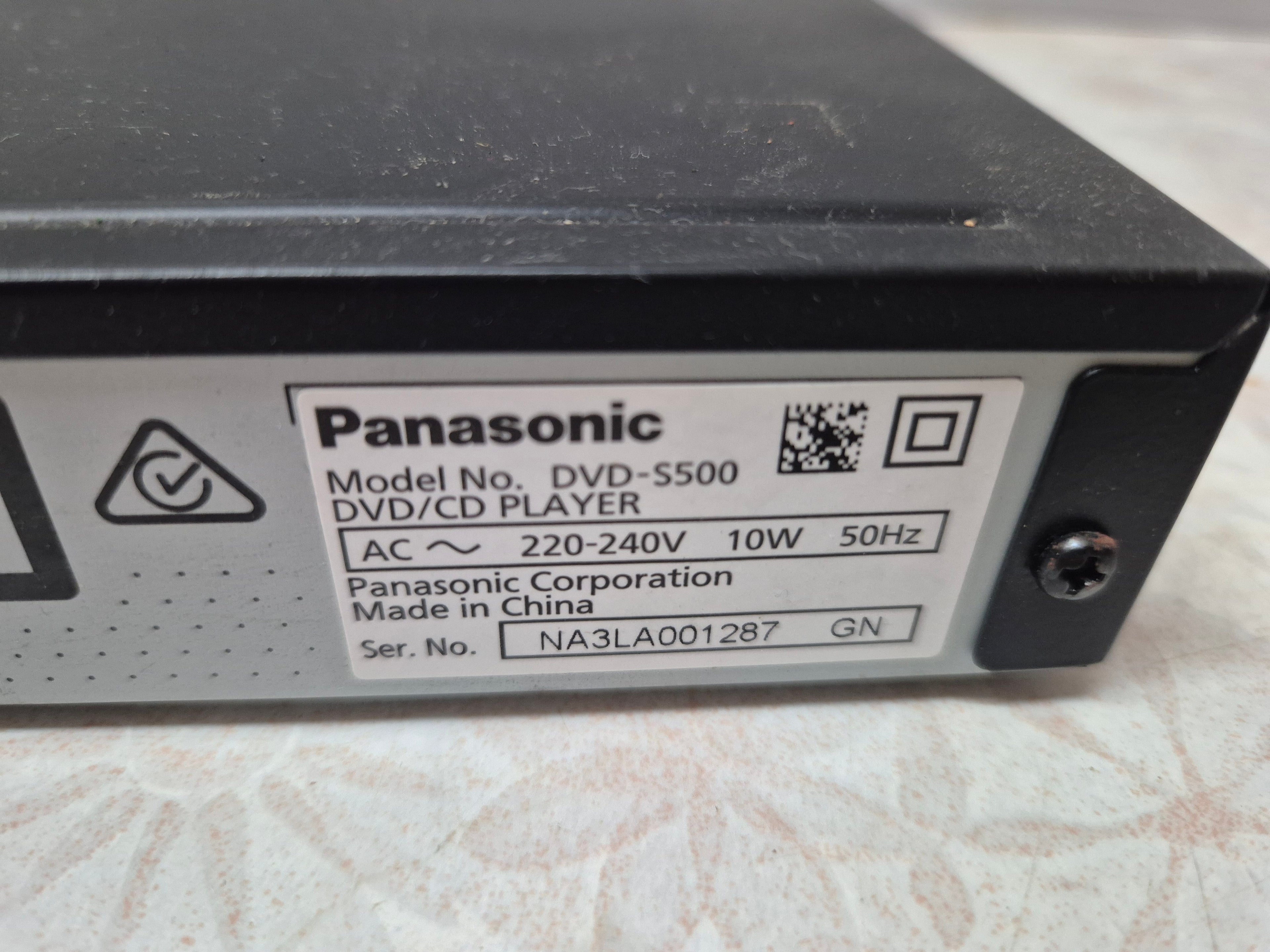 Panasonic DVD Player – Model DVD-S500 (Region 4)