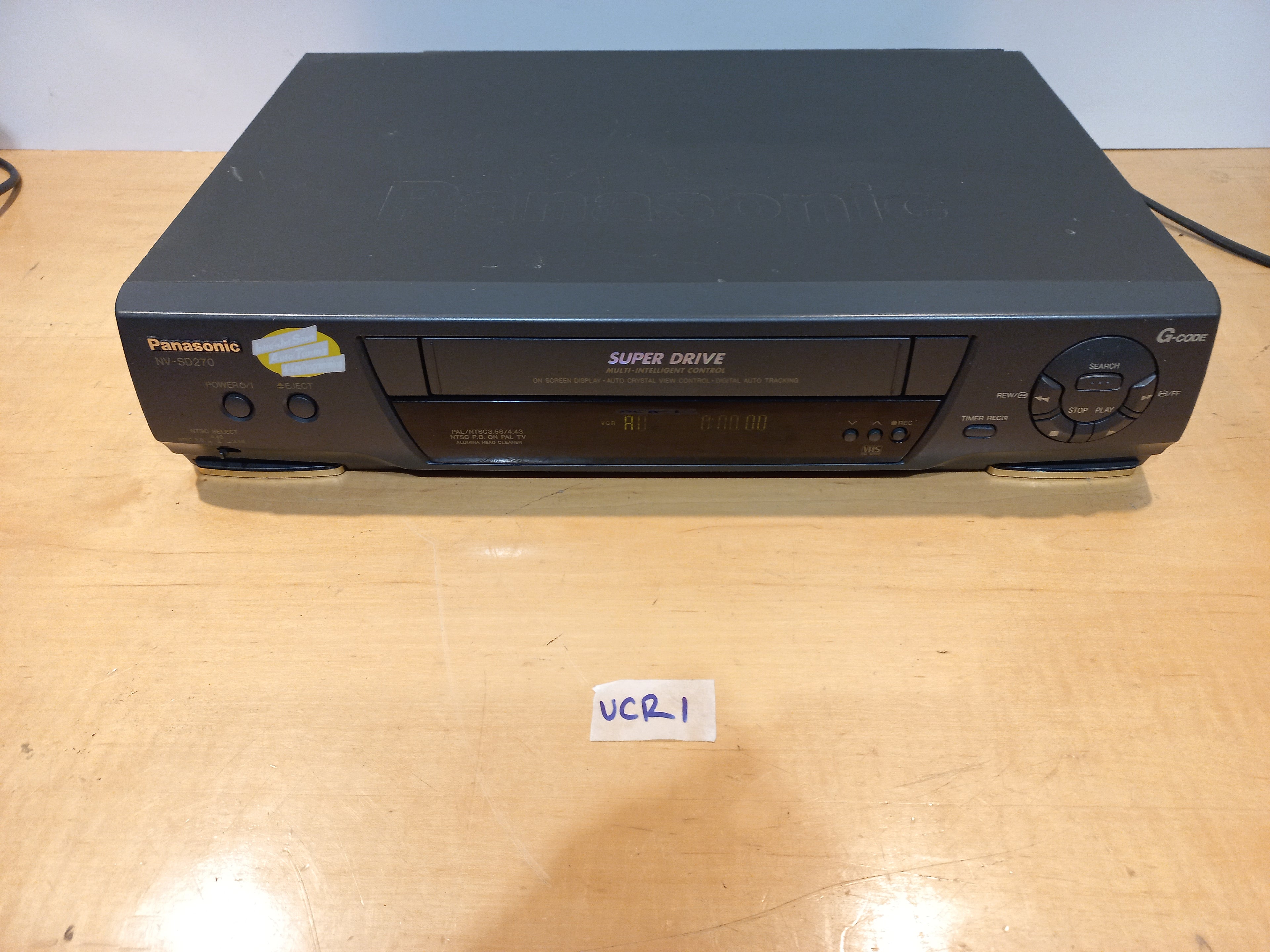 Panasonic VHS Player – Model NV-SD270EA