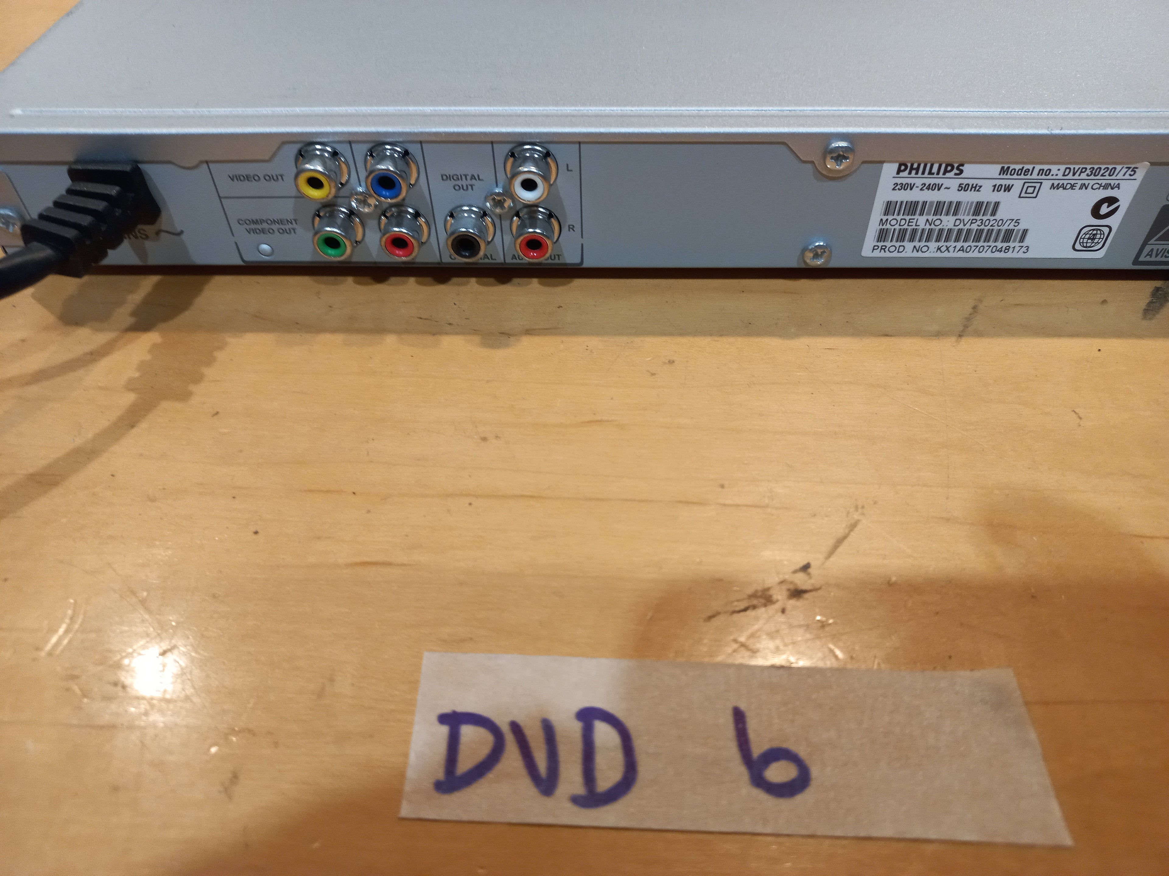 Philips DVD Player – Model DVP3020/75