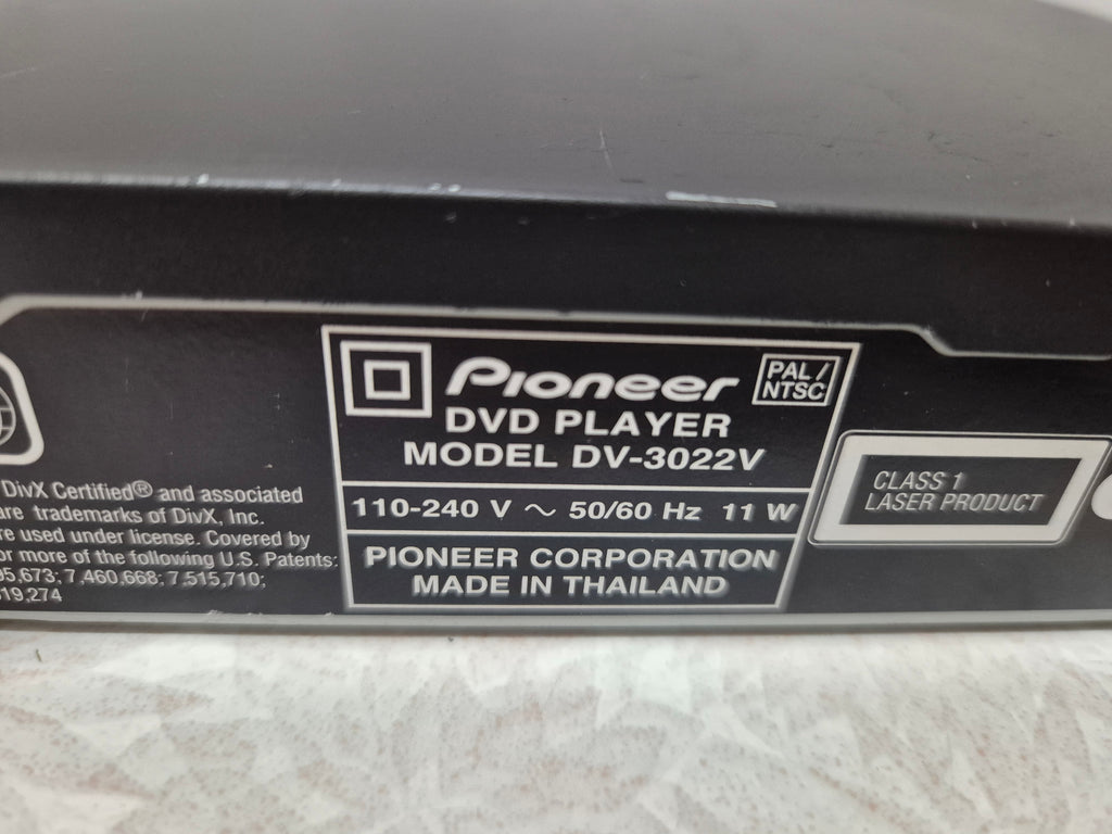 Pioneer DVD Player – Model DV-3022V with HDMI