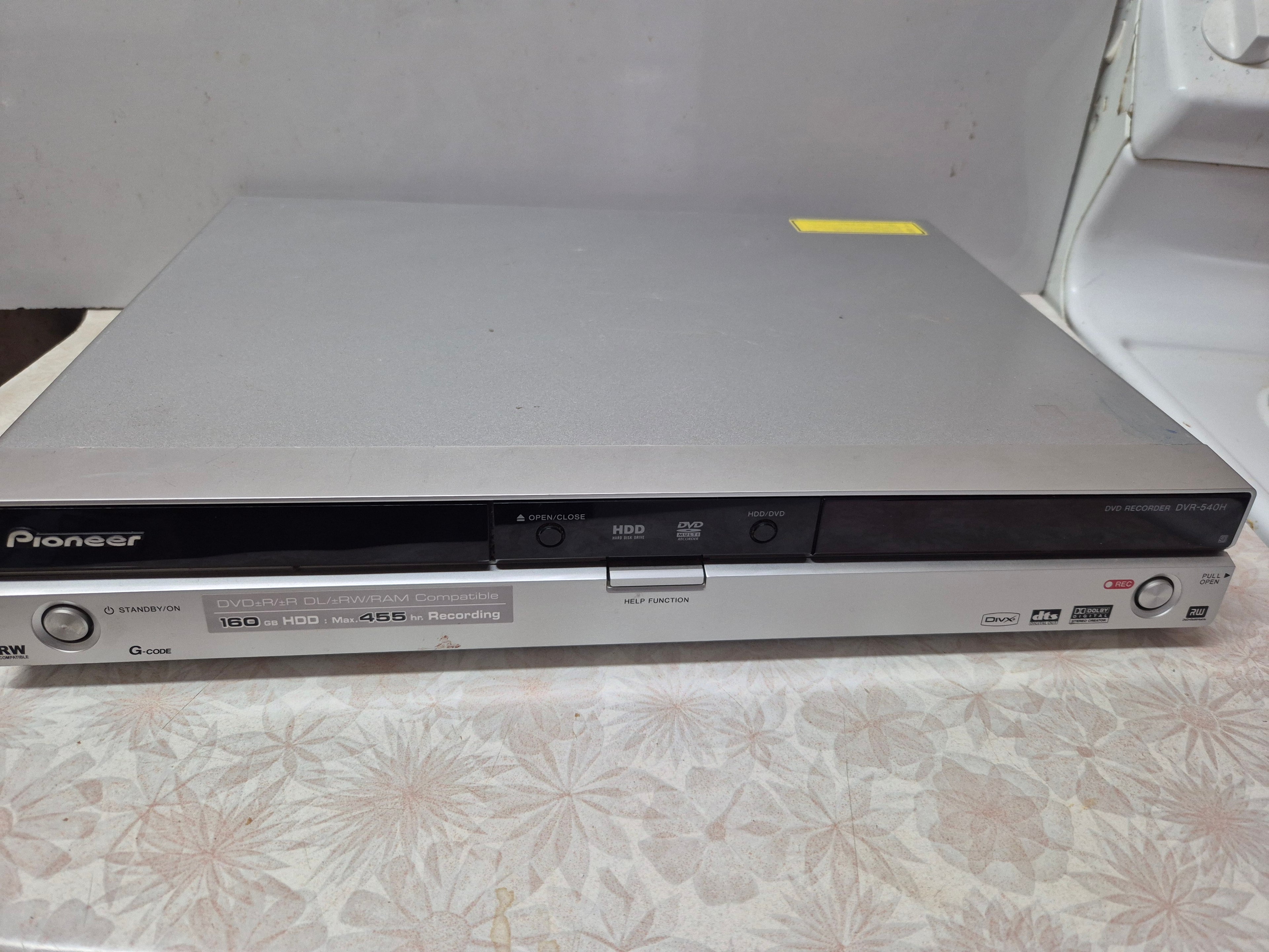 Pioneer DVD Recorder – 160gb Hard-Drive  Model DVR-540H-S