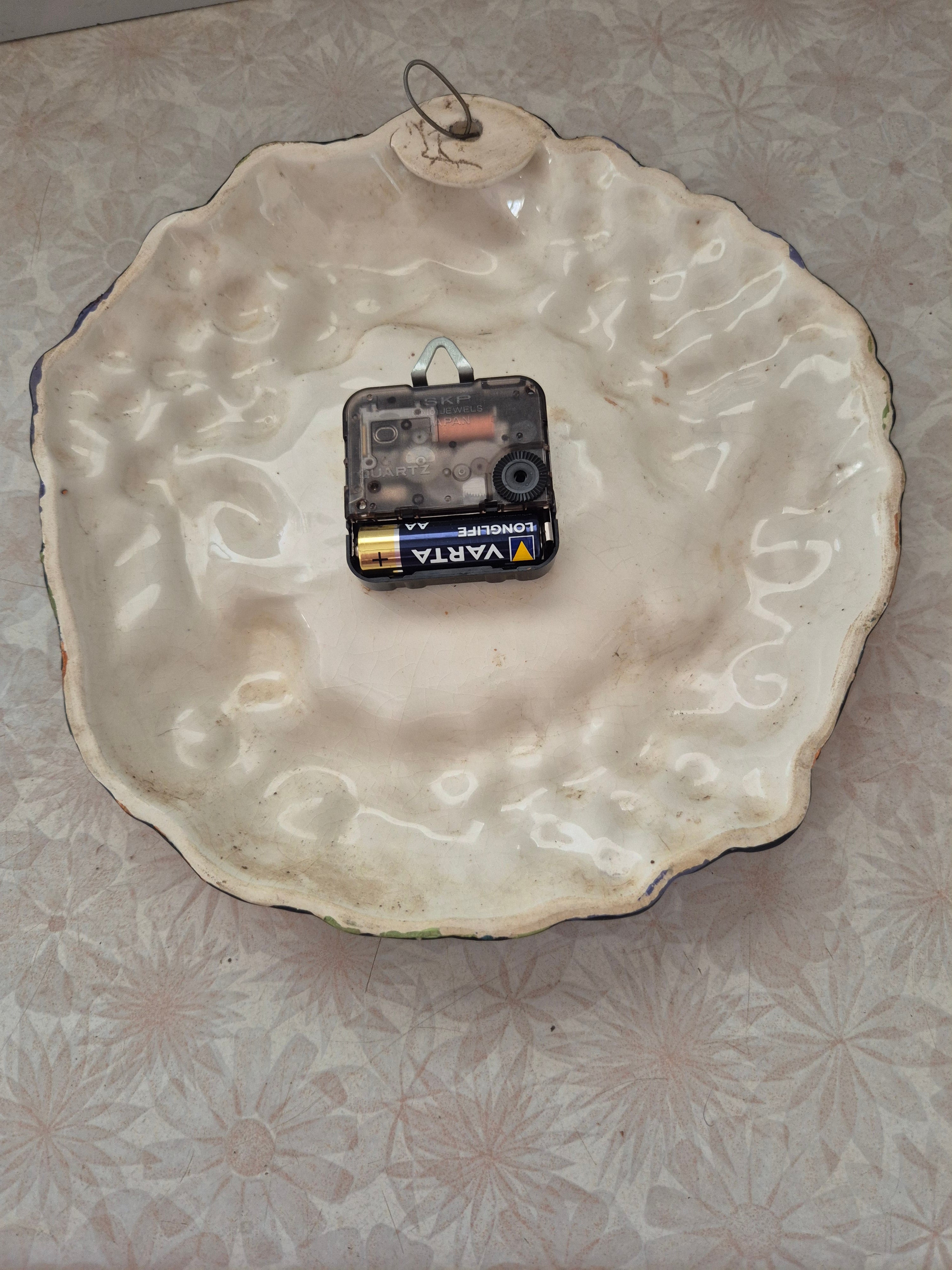 🍊 Vintage 1970s Ceramic Seiko Fruit Clock – Excellent Condition