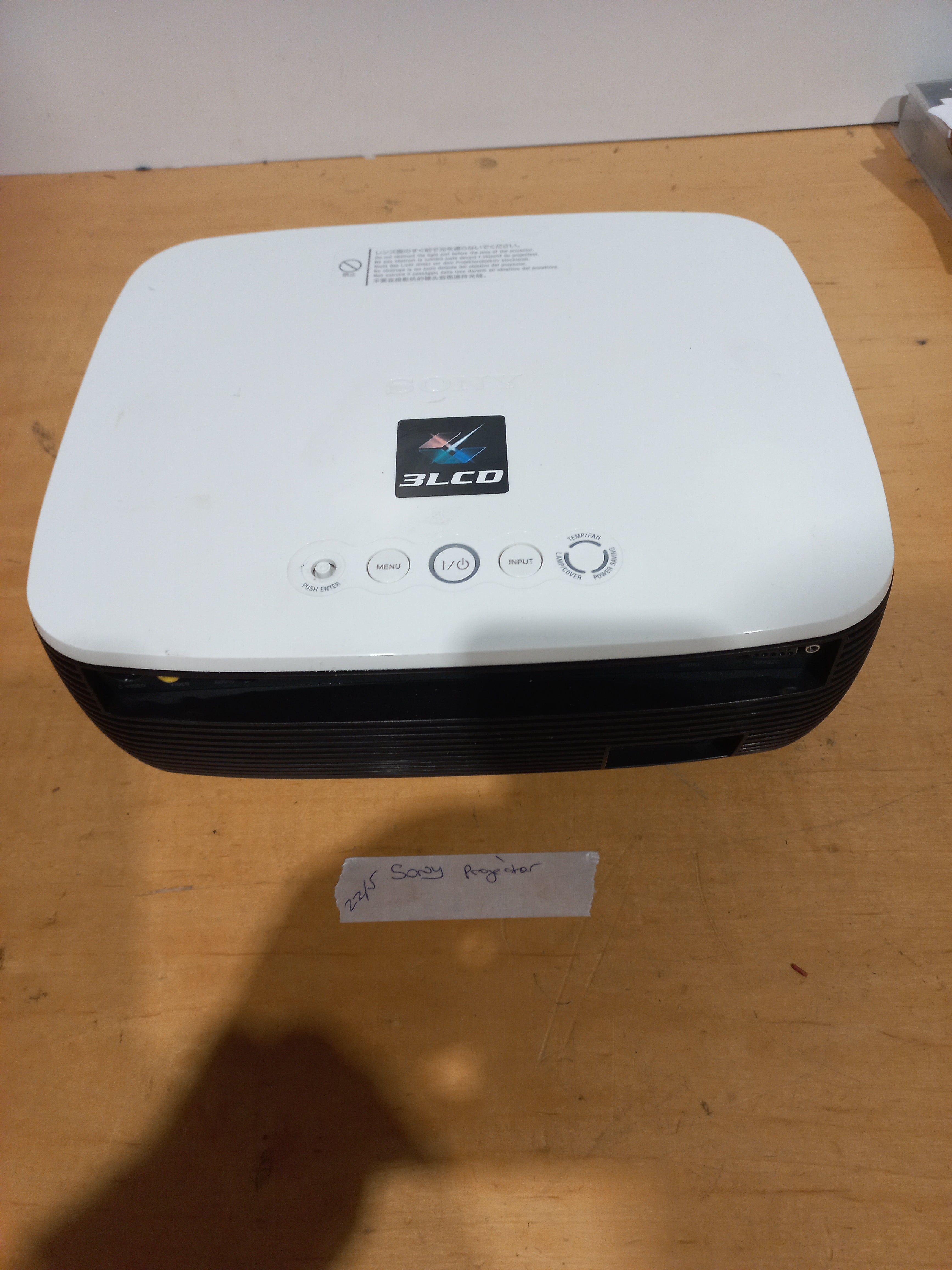 Sony VPL‑EX3 XGA Projector – Good Clean Working Condition – 814hrs Lamp