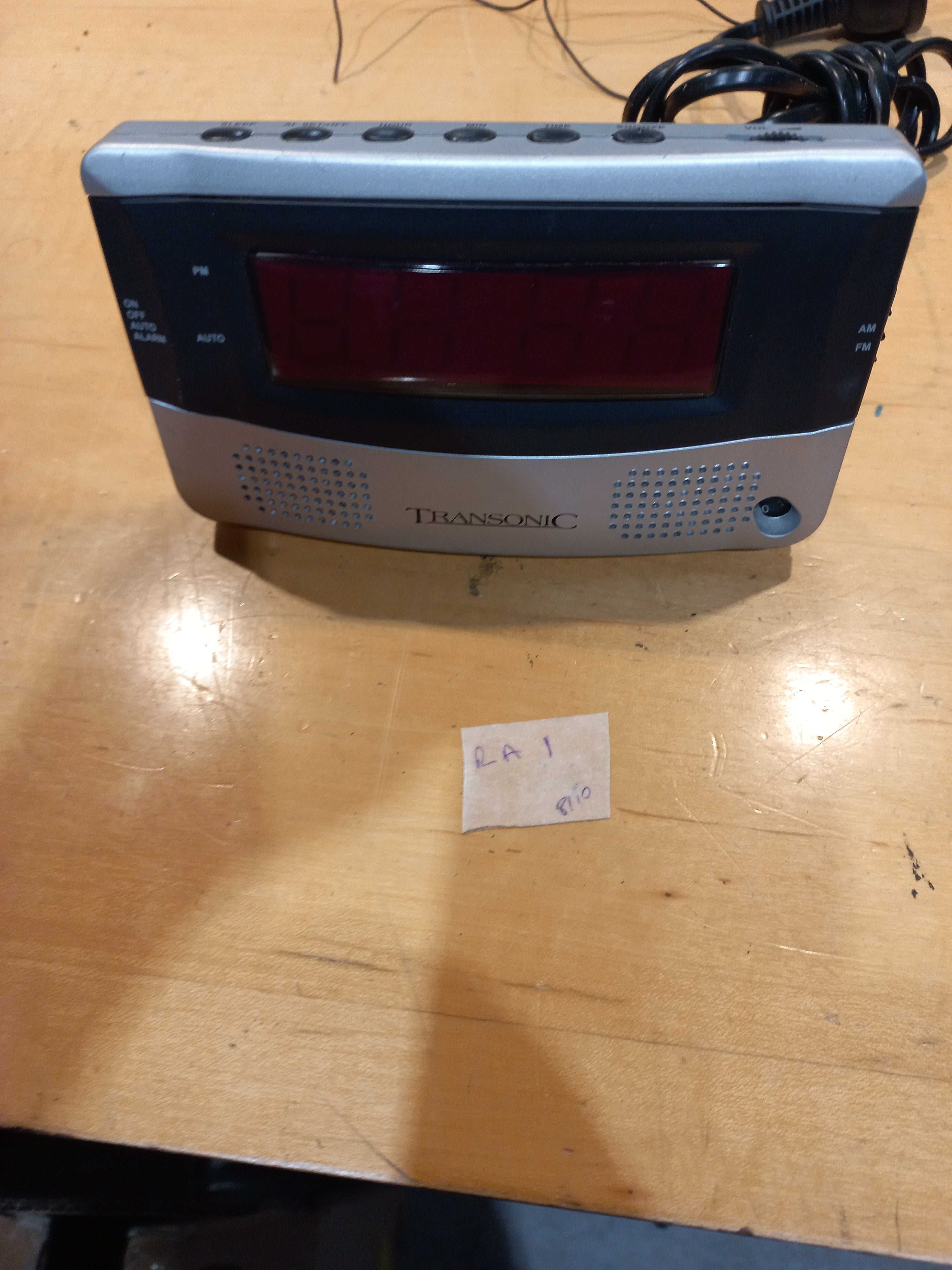 Transonic Digital Clock – Model TC085CR