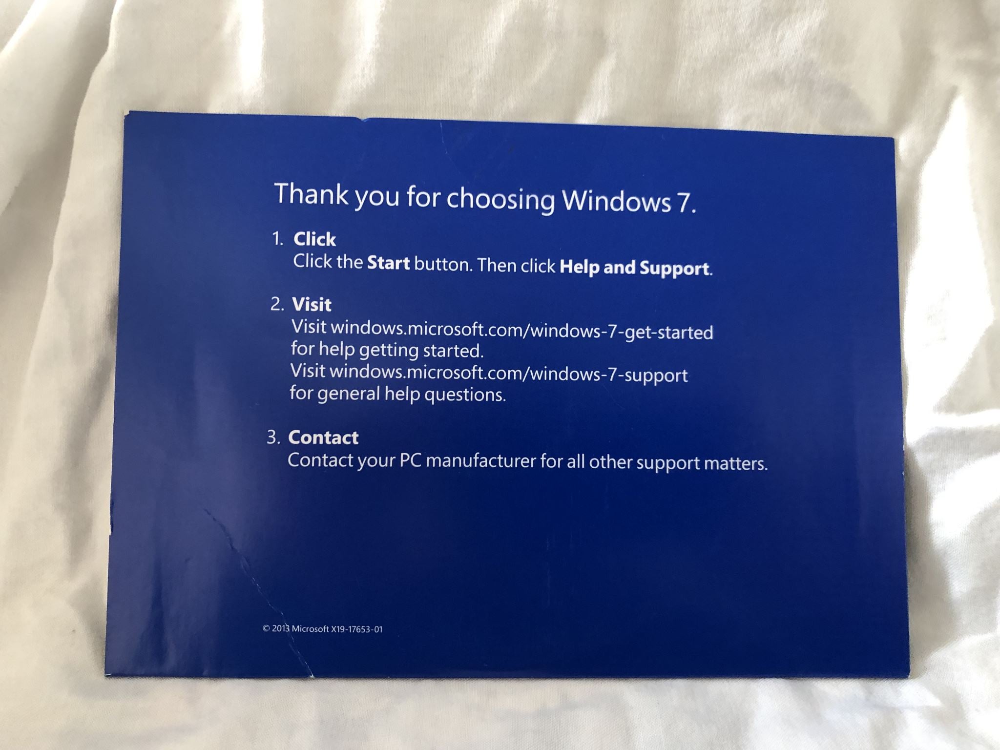 Windows 7 Home Premium – Installation Media (Sealed)