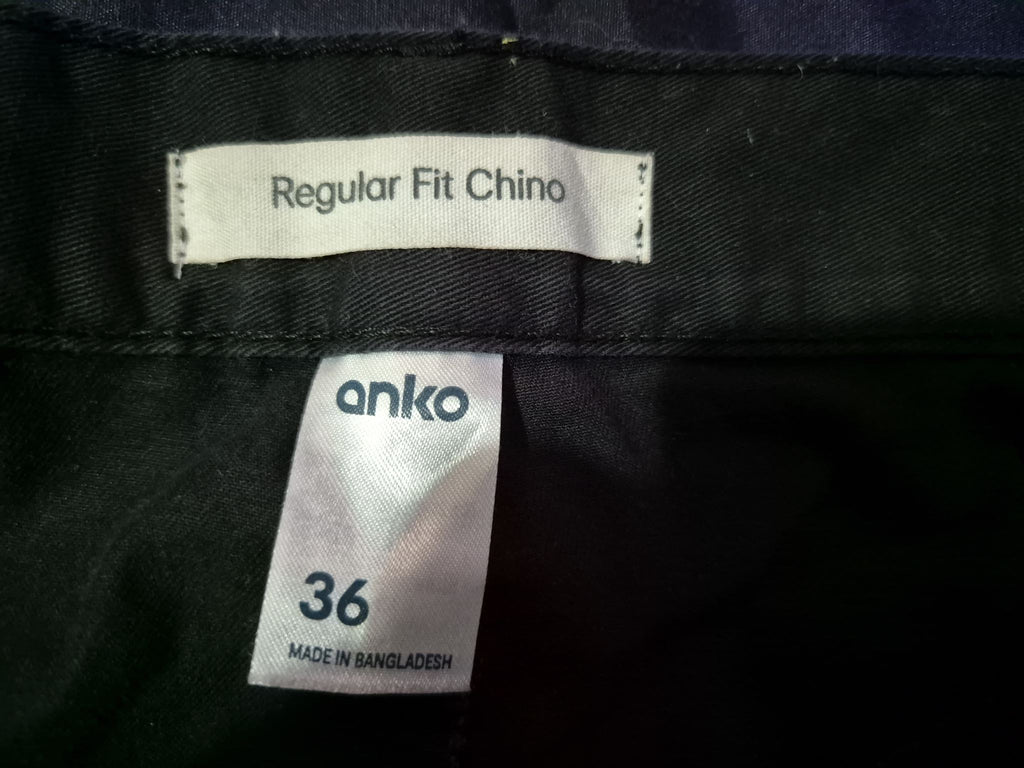 Pair of black men’s dress trousers Anko – Regular Fit (Chinzo tag) Size 36