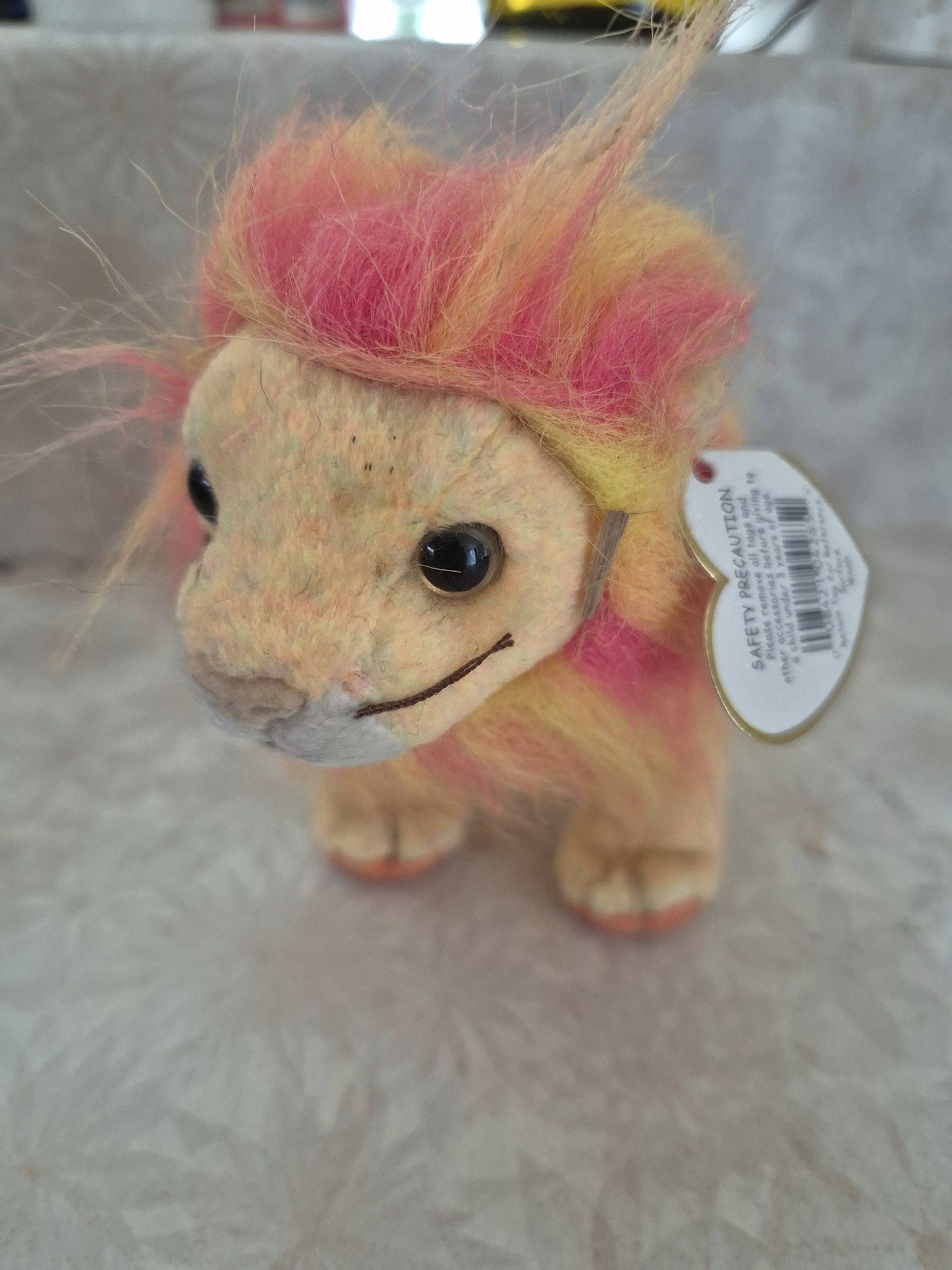 TY Beanie Baby Lion Bushy – Brand New (With Tags)