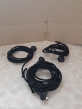 Heat-Resistant Cables – Cloth-Covered Power Set of 3