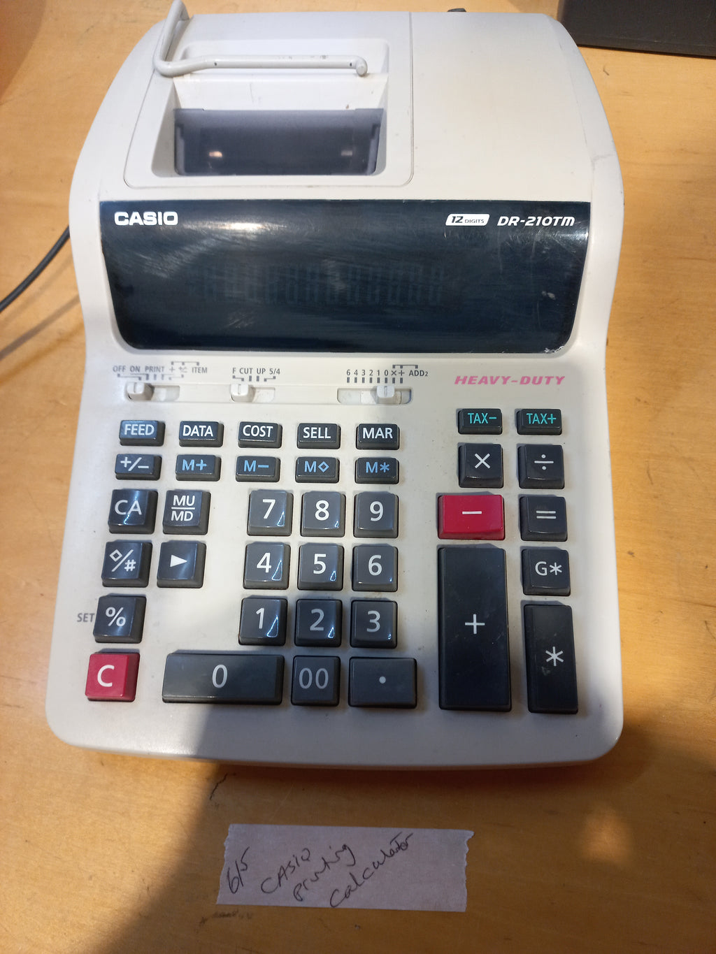 ⭐Casio DR‑210TM Desktop Printing Calculator