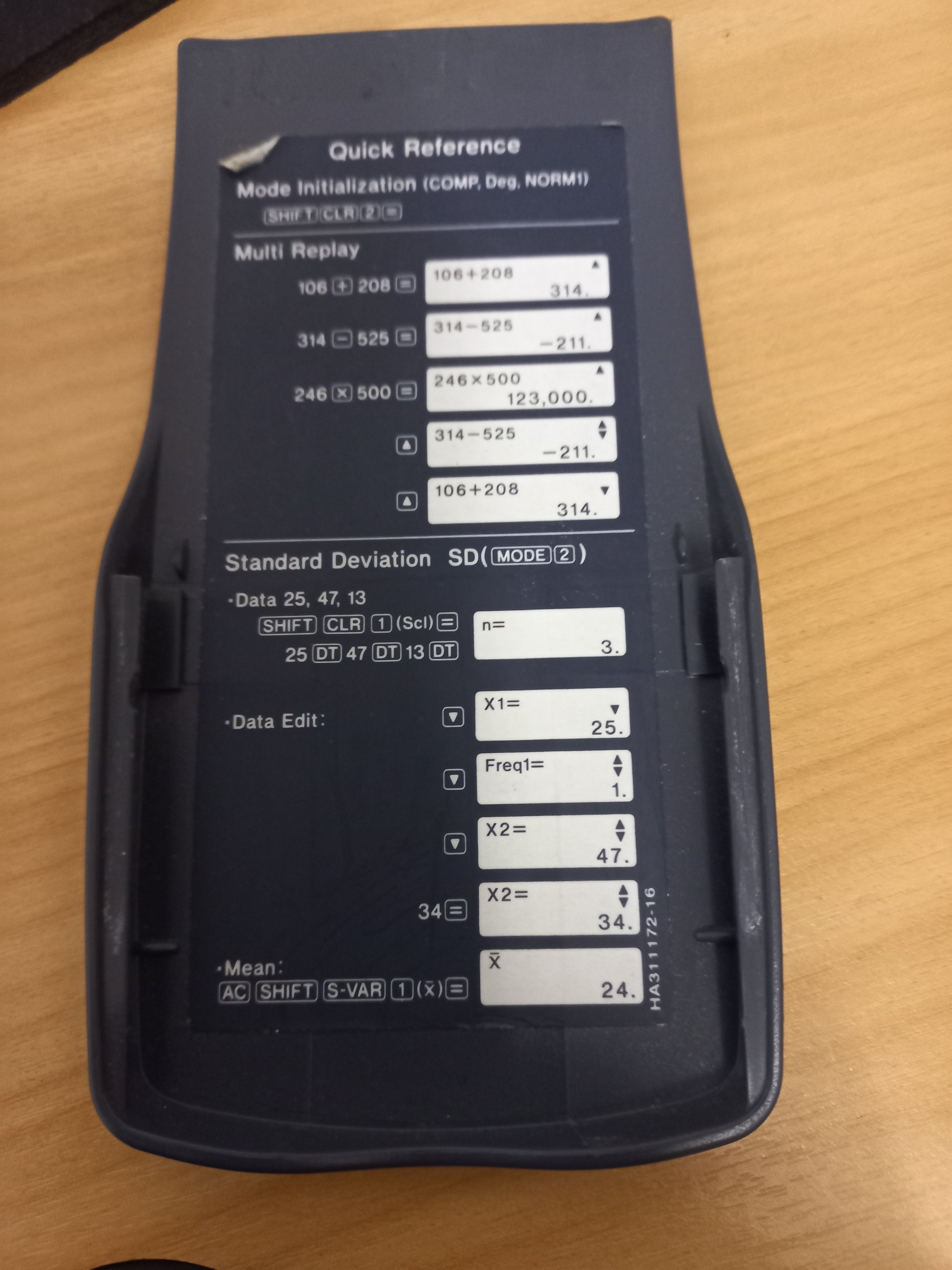 Casio Scientific Calculator – Model fx-82MS