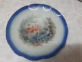Beautiful Decorative Glass Plate — Medieval Girl on Swing Design