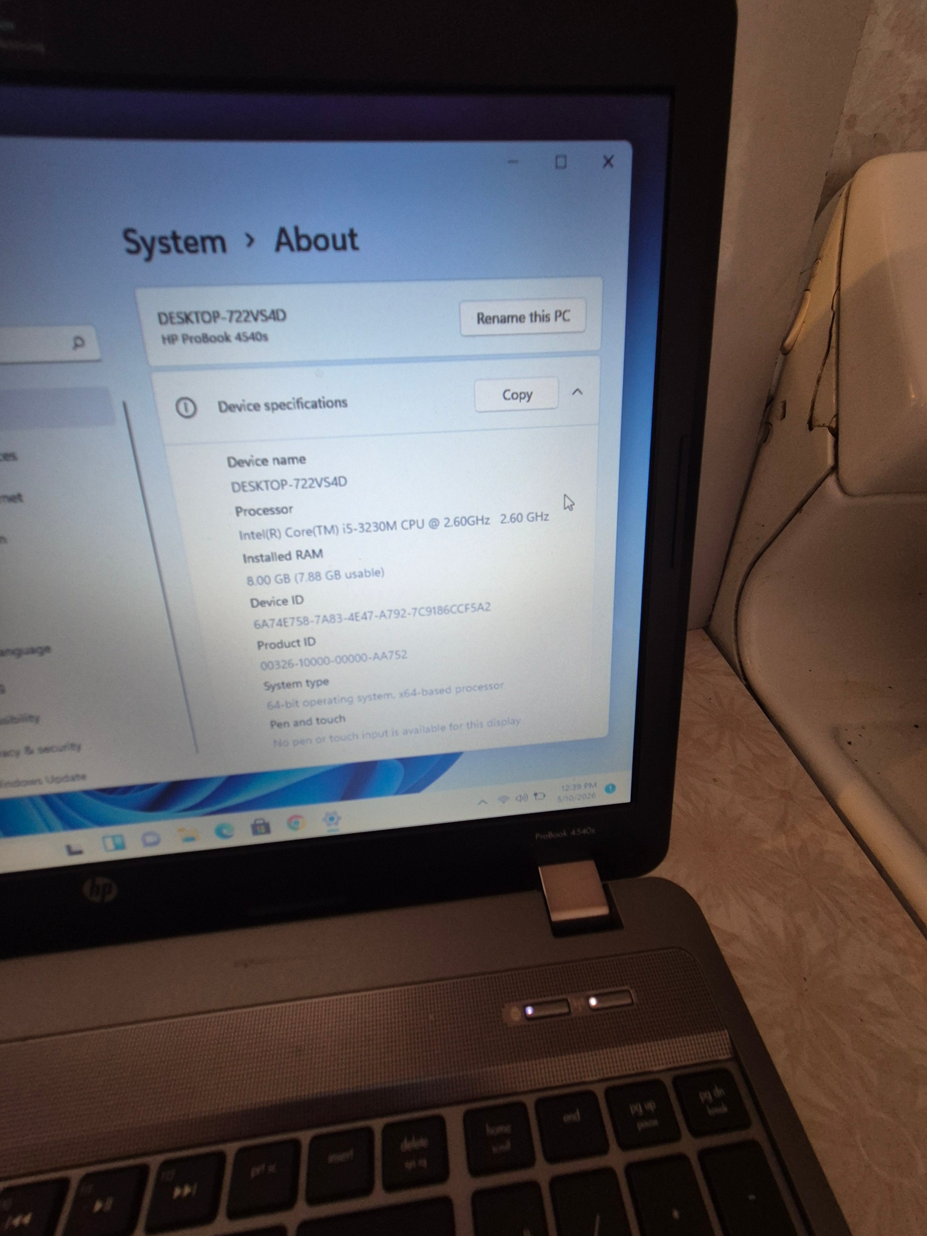HP Laptop (3rd Gen i5, SSD, Windows 11)