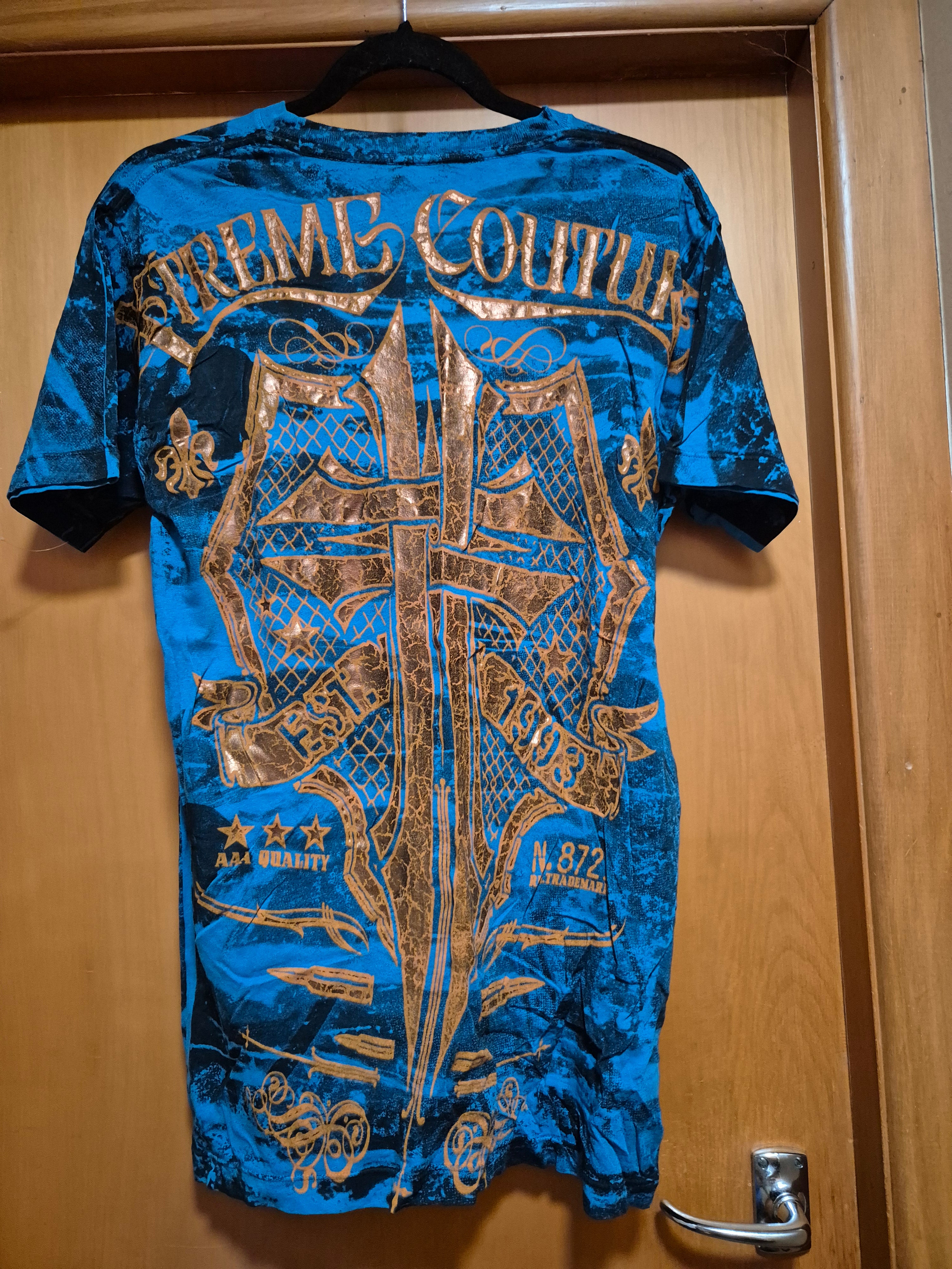 👕 Xtreme Couture Men’s T-Shirt – Size S 🔵🟤