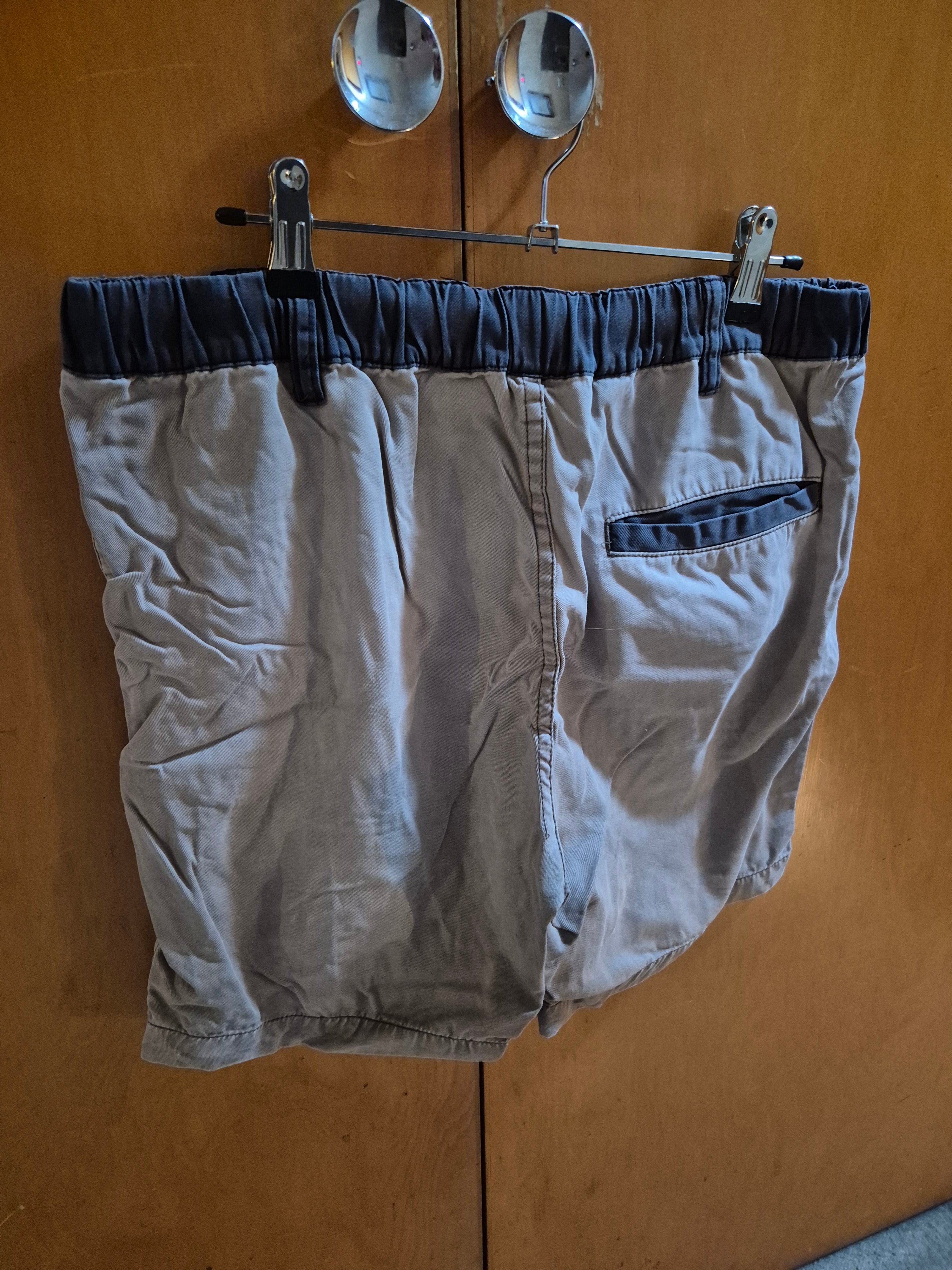 🩳 Men’s Summer Denim Cotton Shorts – Rustic Brand – Size L 🟤⚫