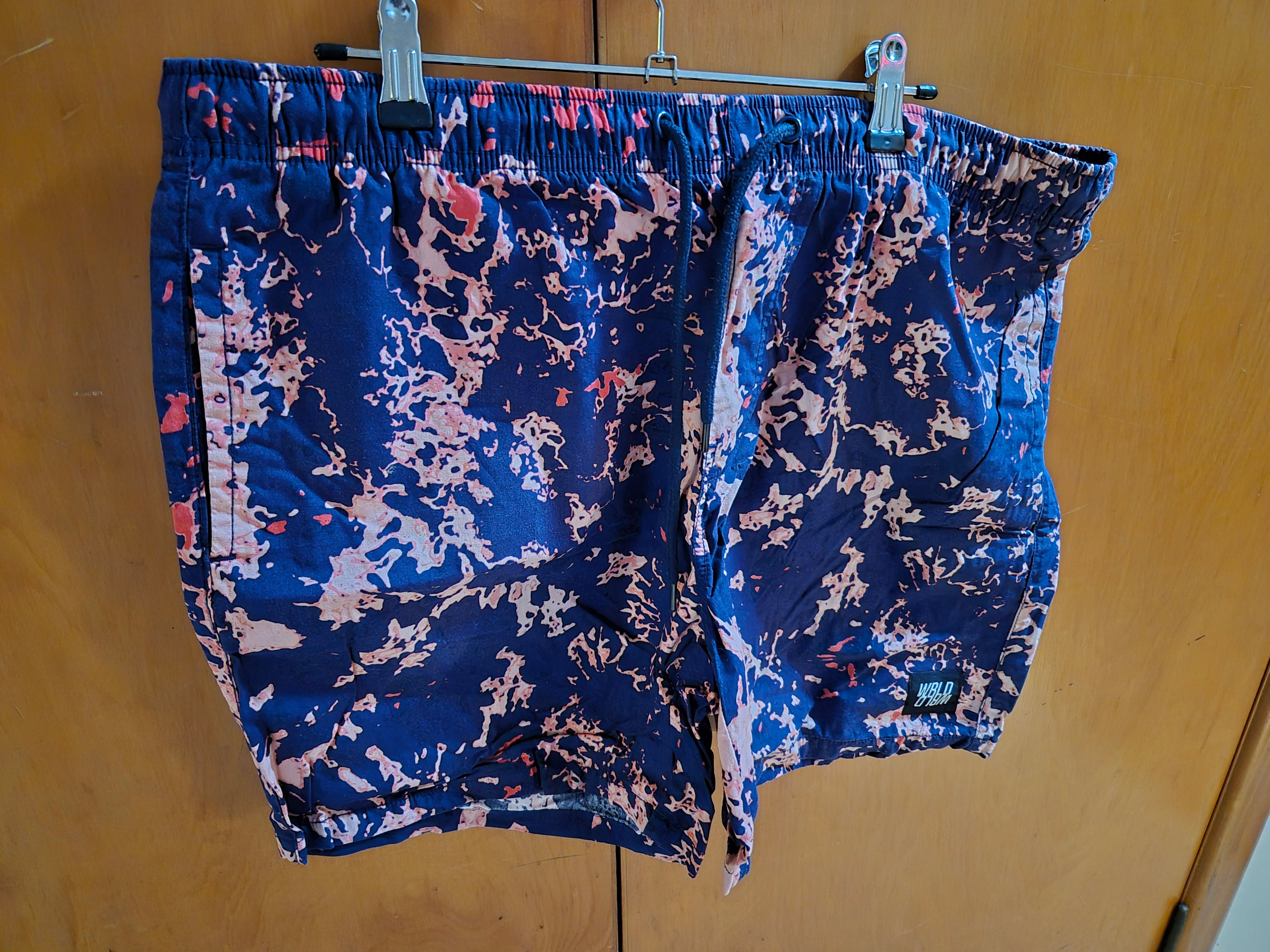 🩳 Men’s Summer Cotton Shorts – Garage Brand – Size XL 🔵🟠