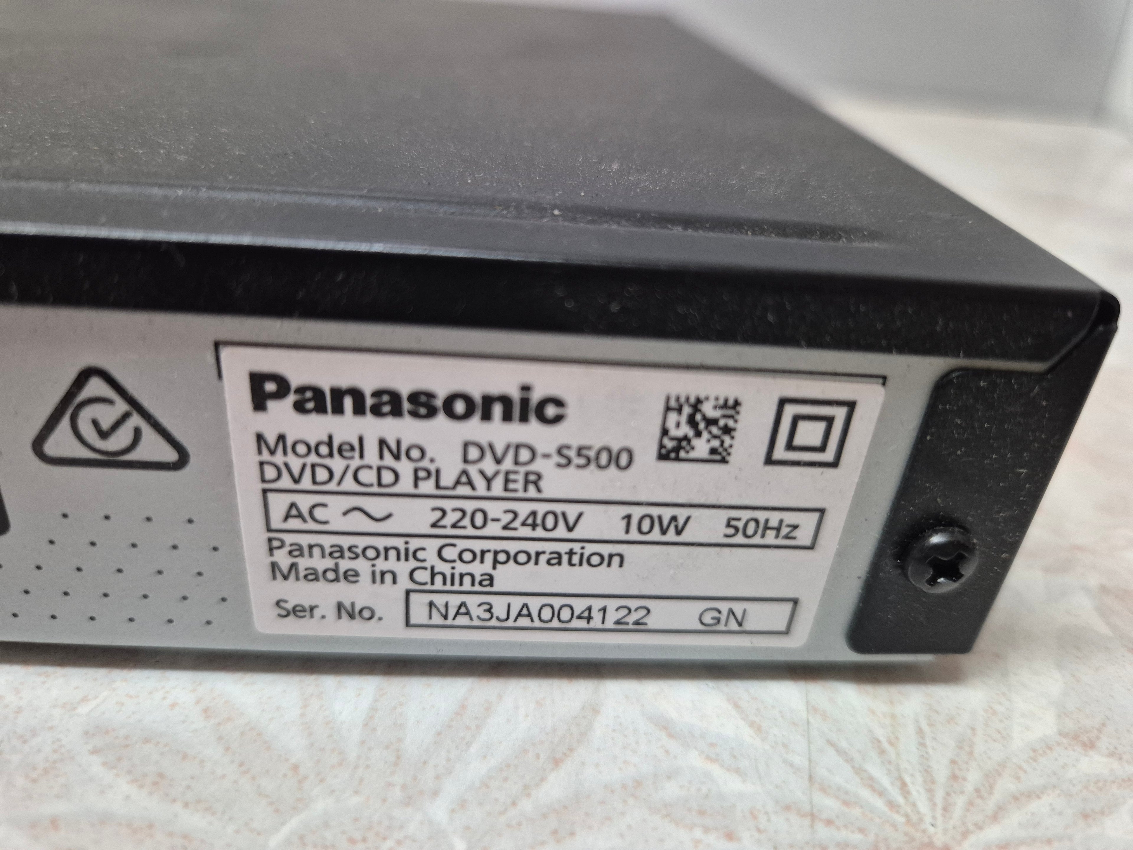 Panasonic DVD Player – Model DVD-S500 (Region 4)