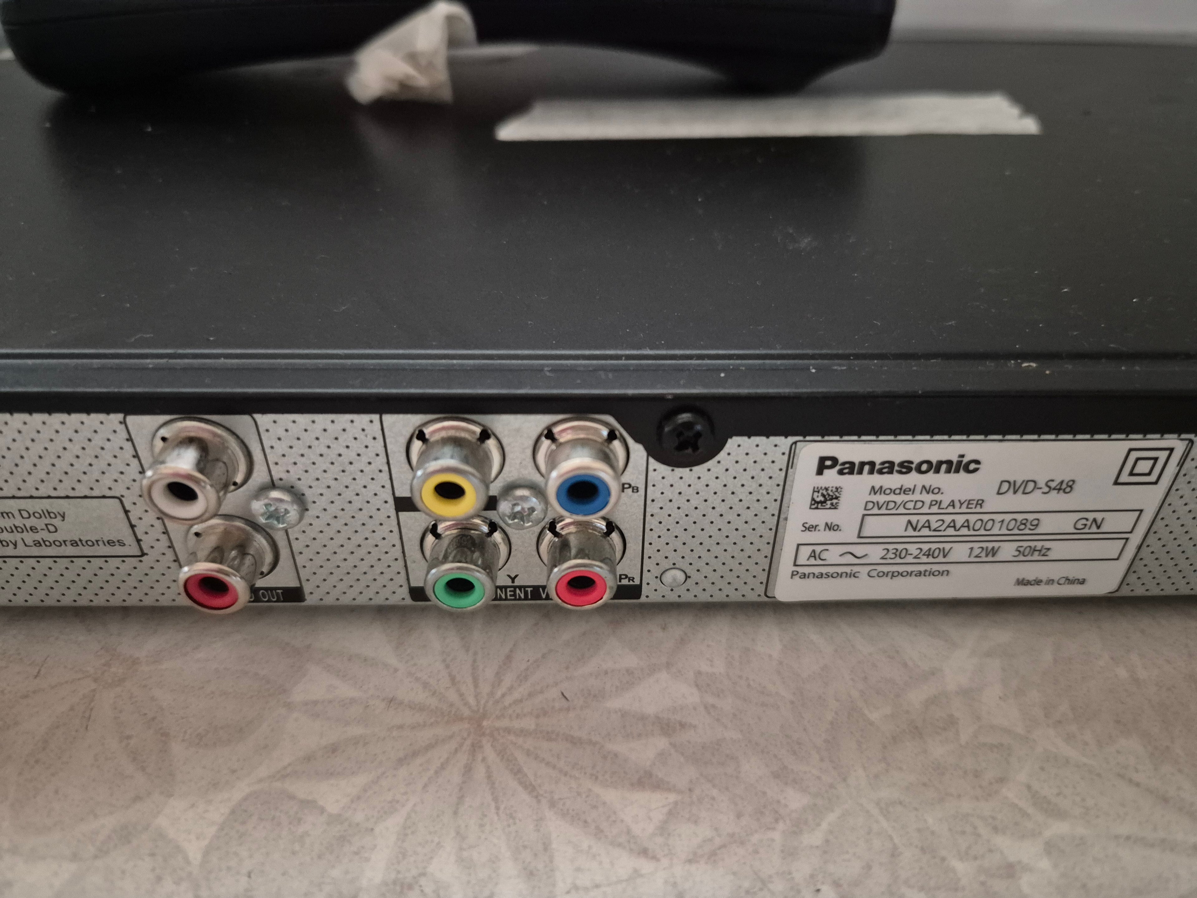 Panasonic DVD-S48 DVD Player with Remote