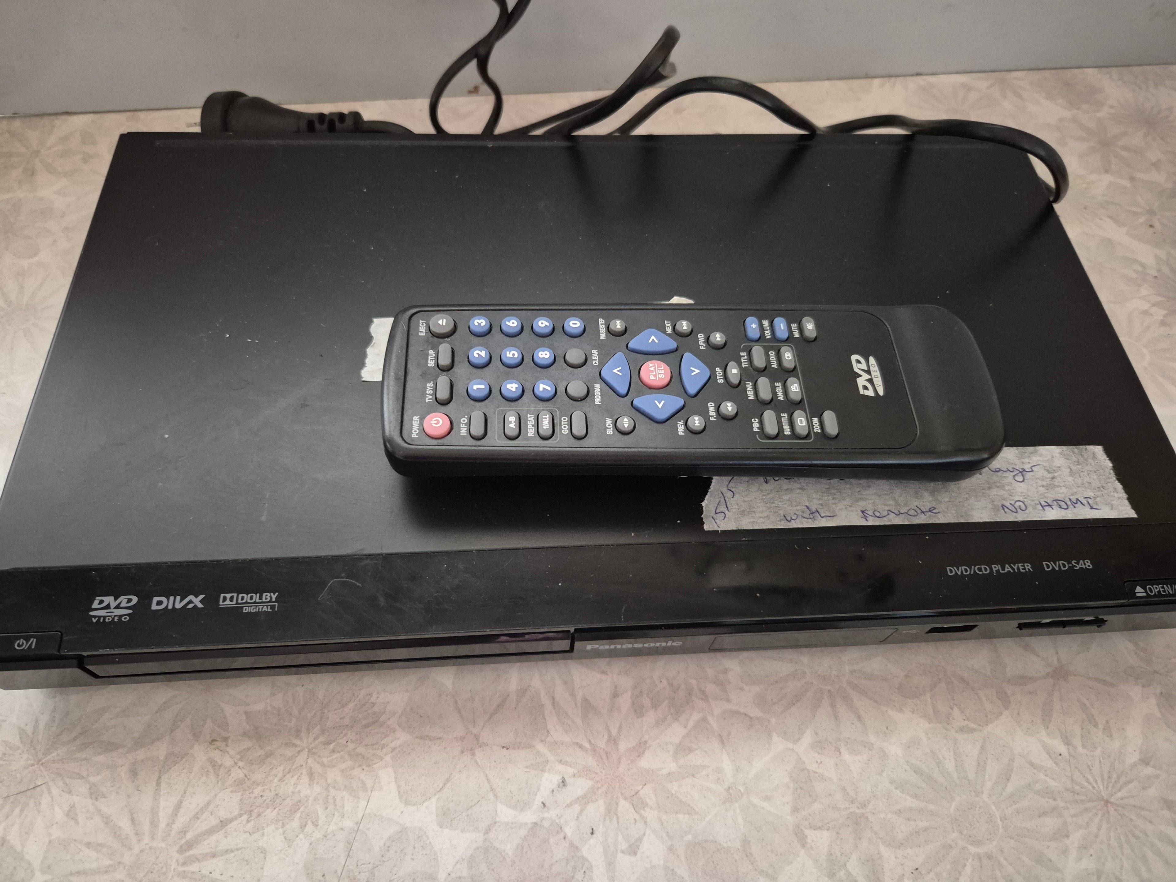 Panasonic DVD-S48 DVD Player with Remote