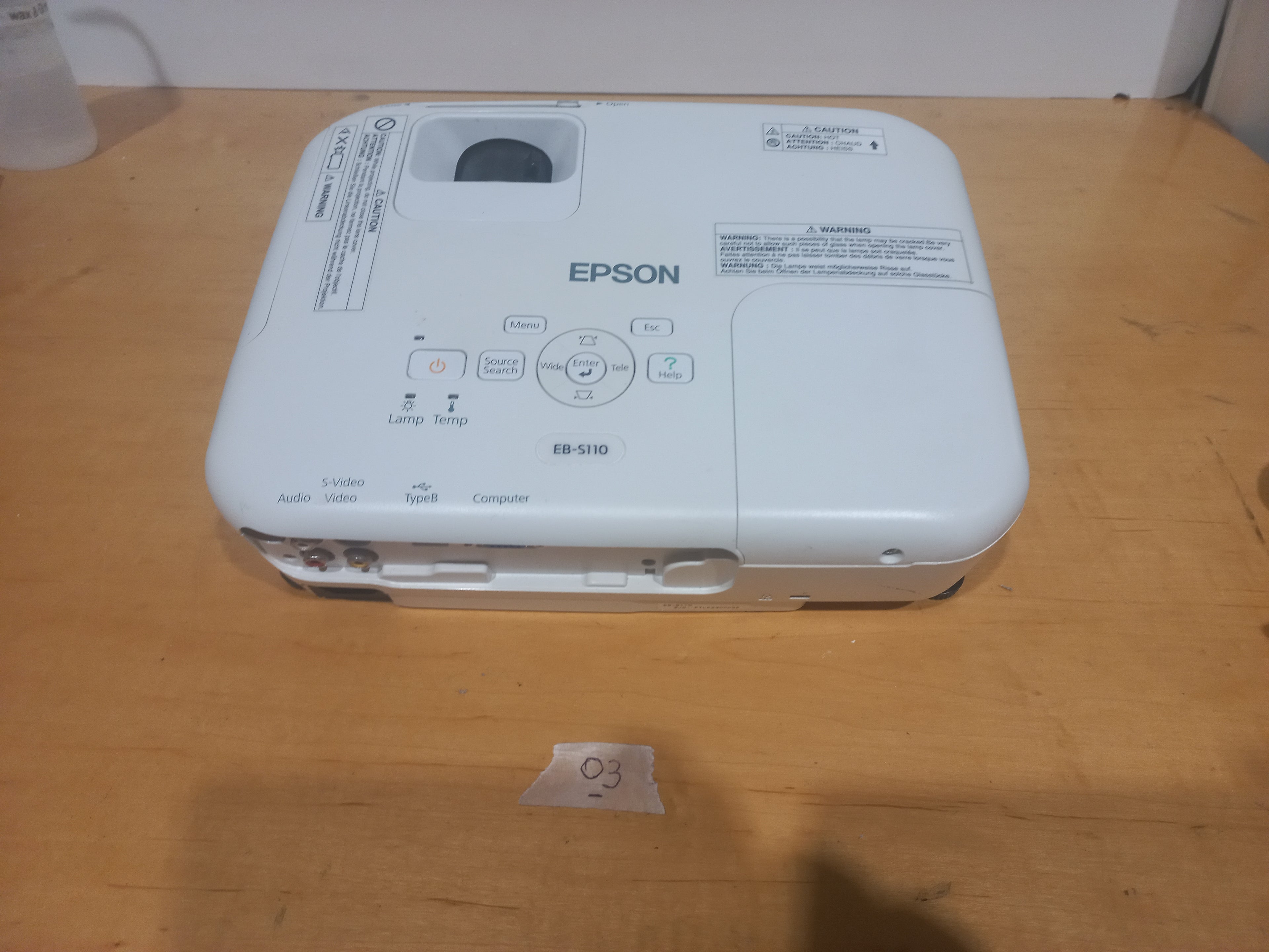 📽️ Epson LCD Projector – Model H433B (EB-S110)