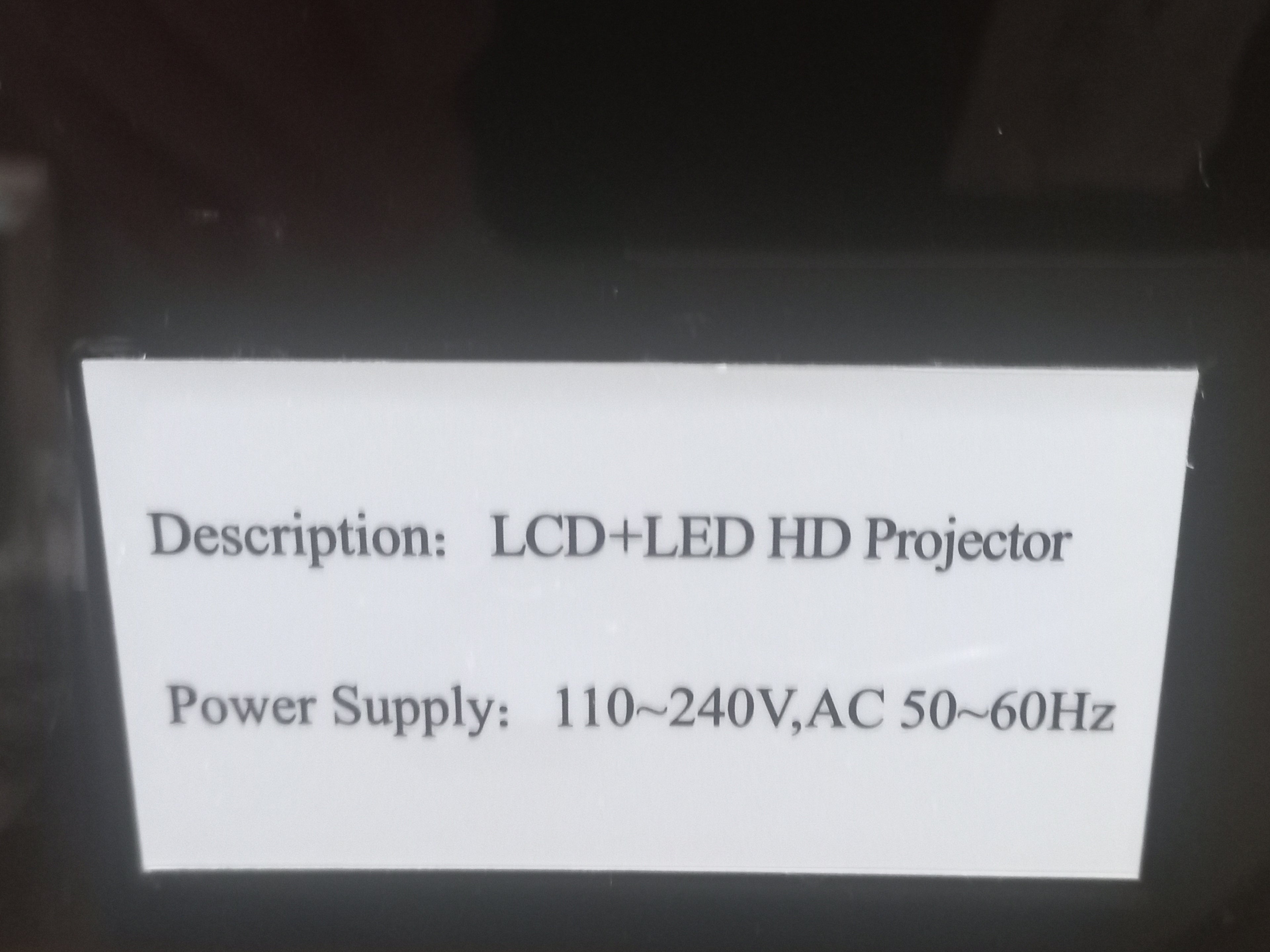 🖤 Black LCD + LED HD Projector (Unbranded)