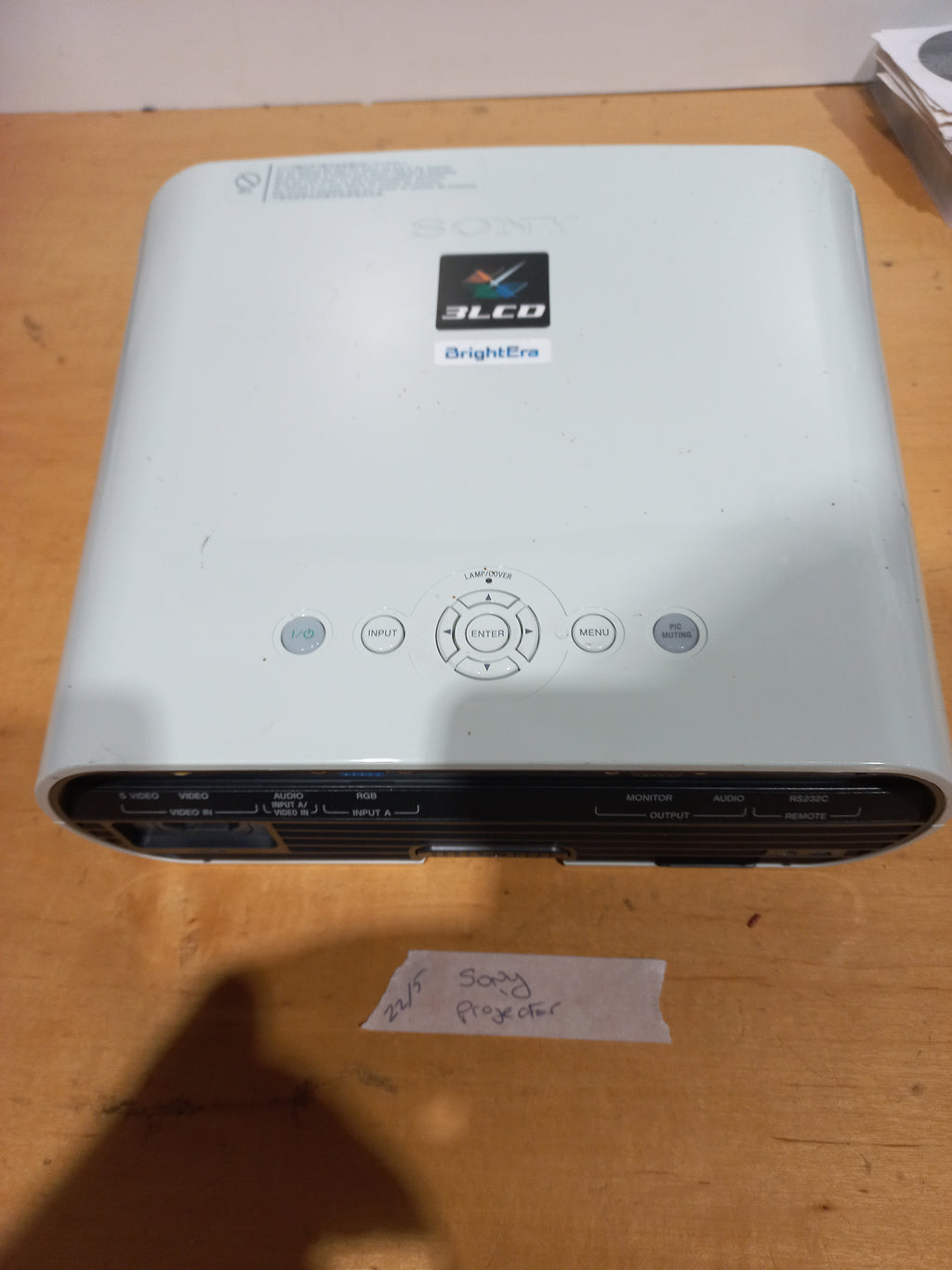 Sony VPL‑EX5 3LCD BrightEra Projector – Good Working Condition