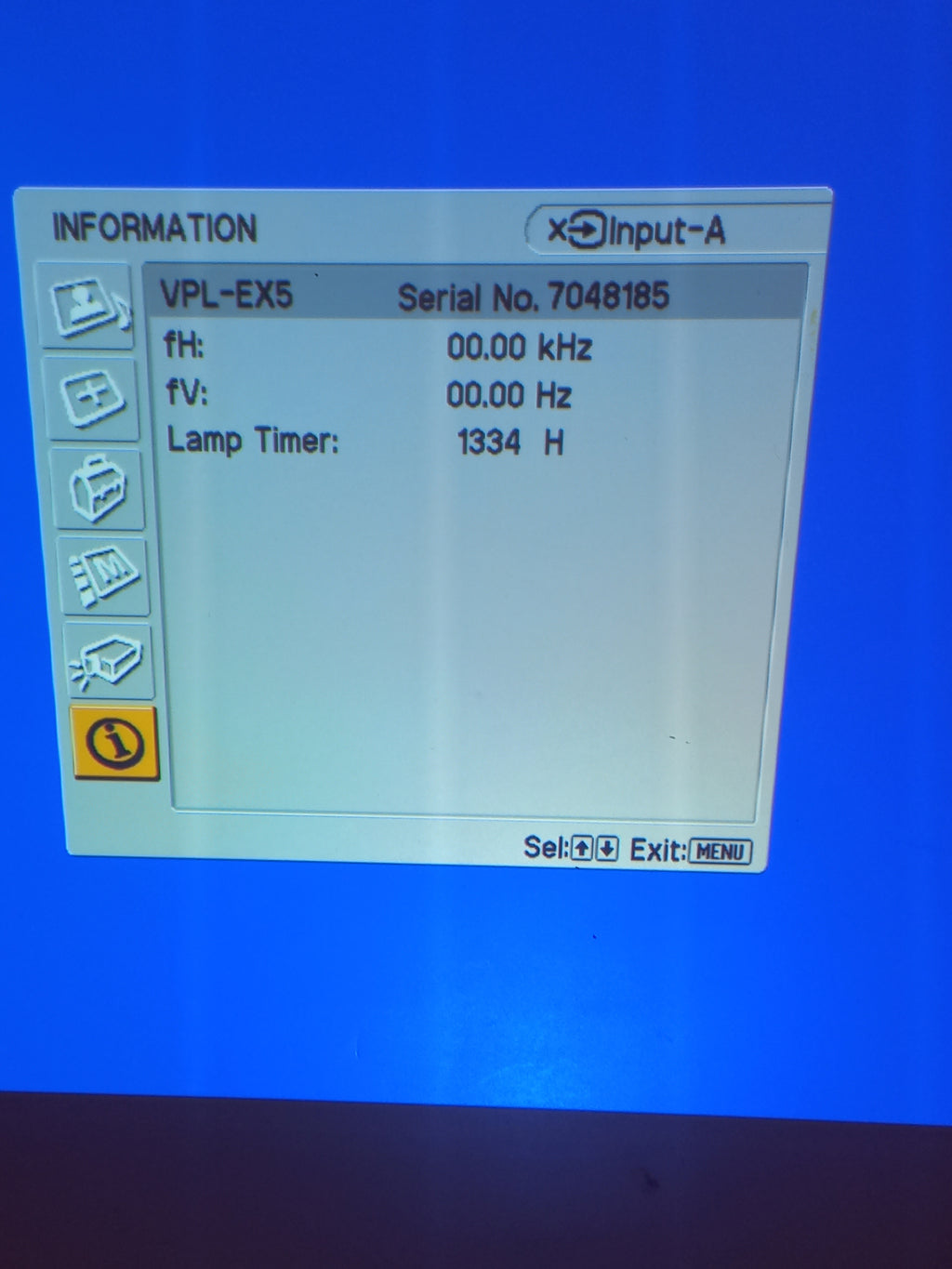 Sony VPL‑EX5 3LCD BrightEra Projector – Good Working Condition