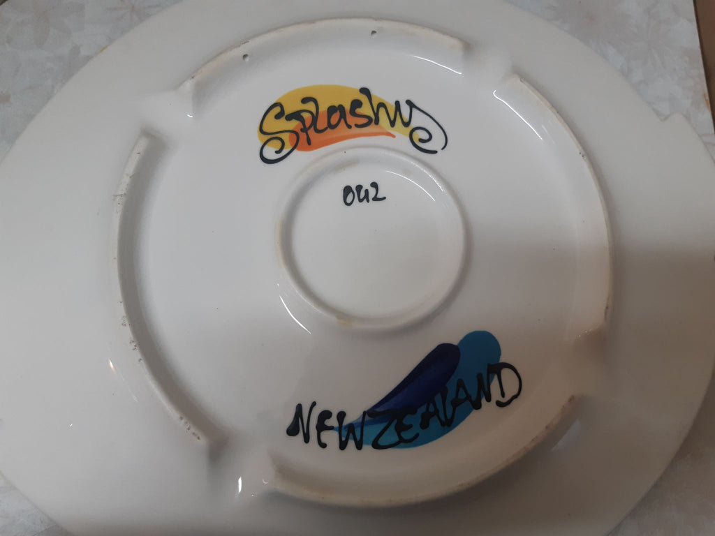 Splashy Brand Ceramic Plate – Hand-Painted Home Decor