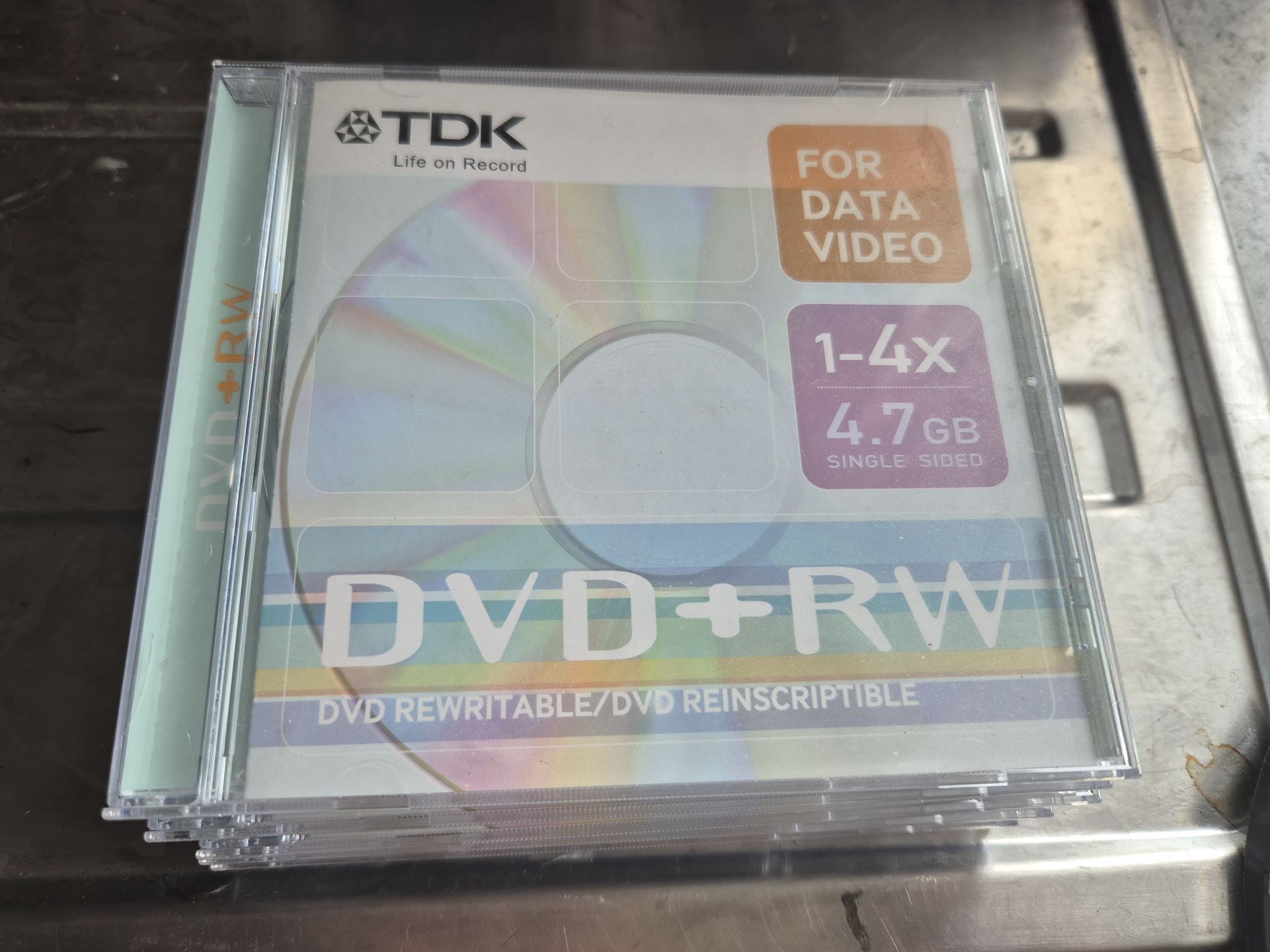5 × TDK Blank DVD Discs — Brand New in Cases
