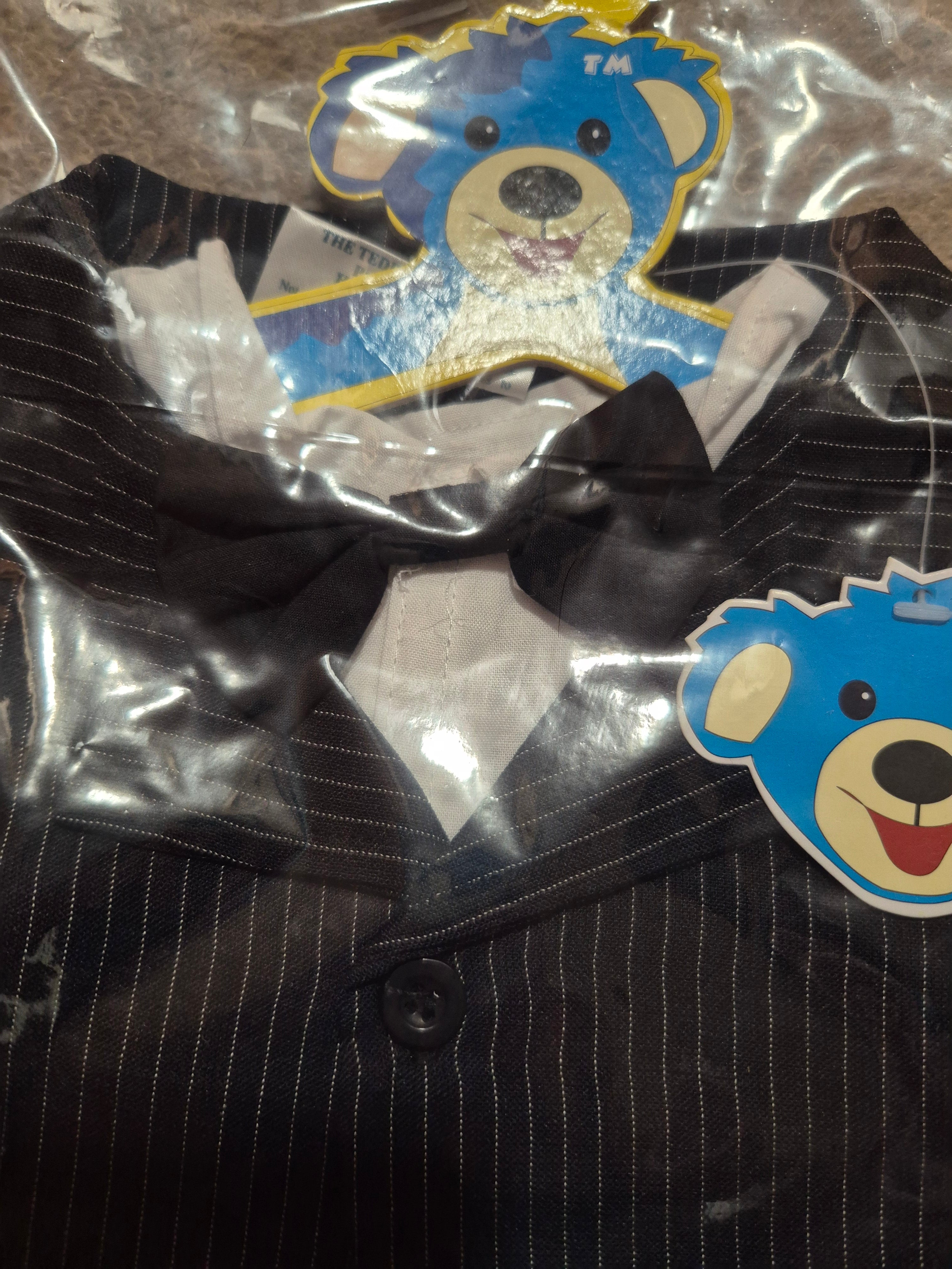 🎩 Formal Pinstripe Suit for Teddy – Brand New in Packaging