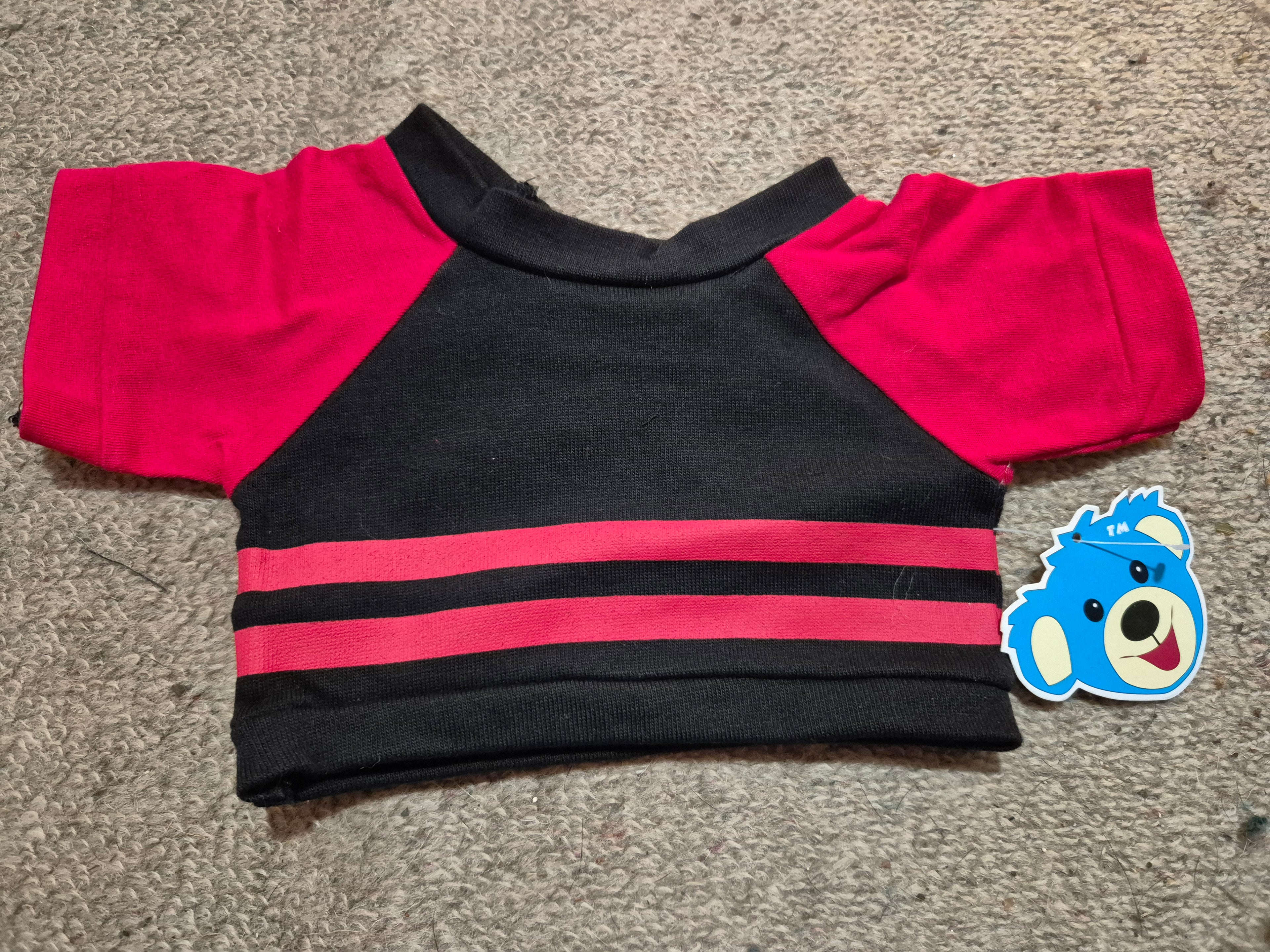 👕 Black Red T‑Shirt for Teddy – Brand New with Tags