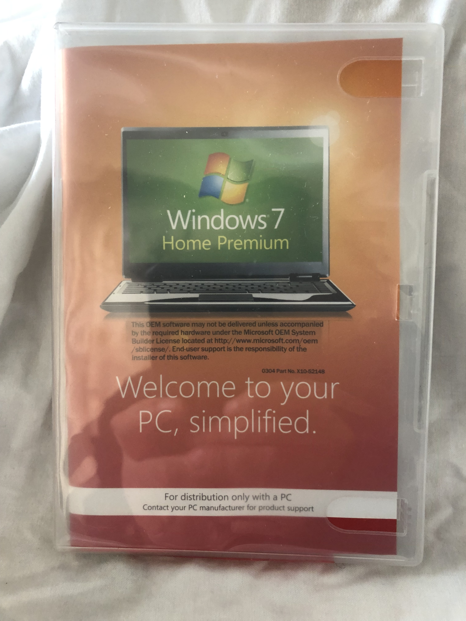 Windows 7 Home Premium Installation Disc