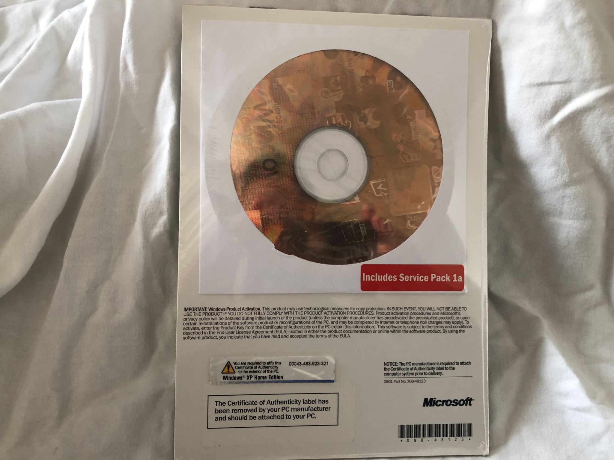 Windows XP Home Edition – OEM (For Distribution with New PC)