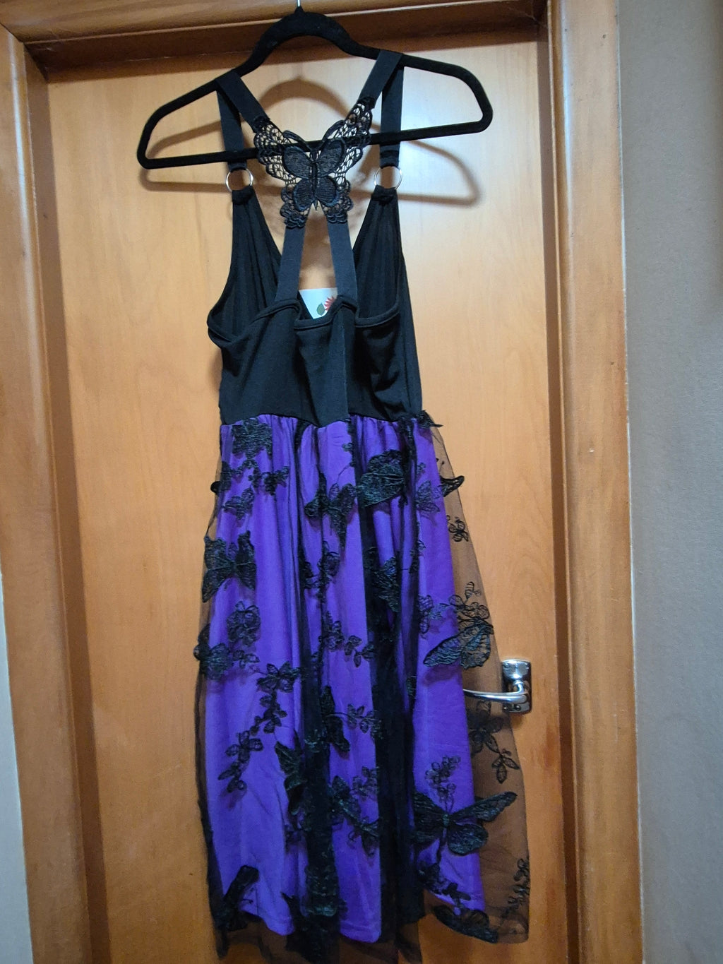 🦋 Formal Dress – Brand New Purple & Black -Size 16 🖤💜