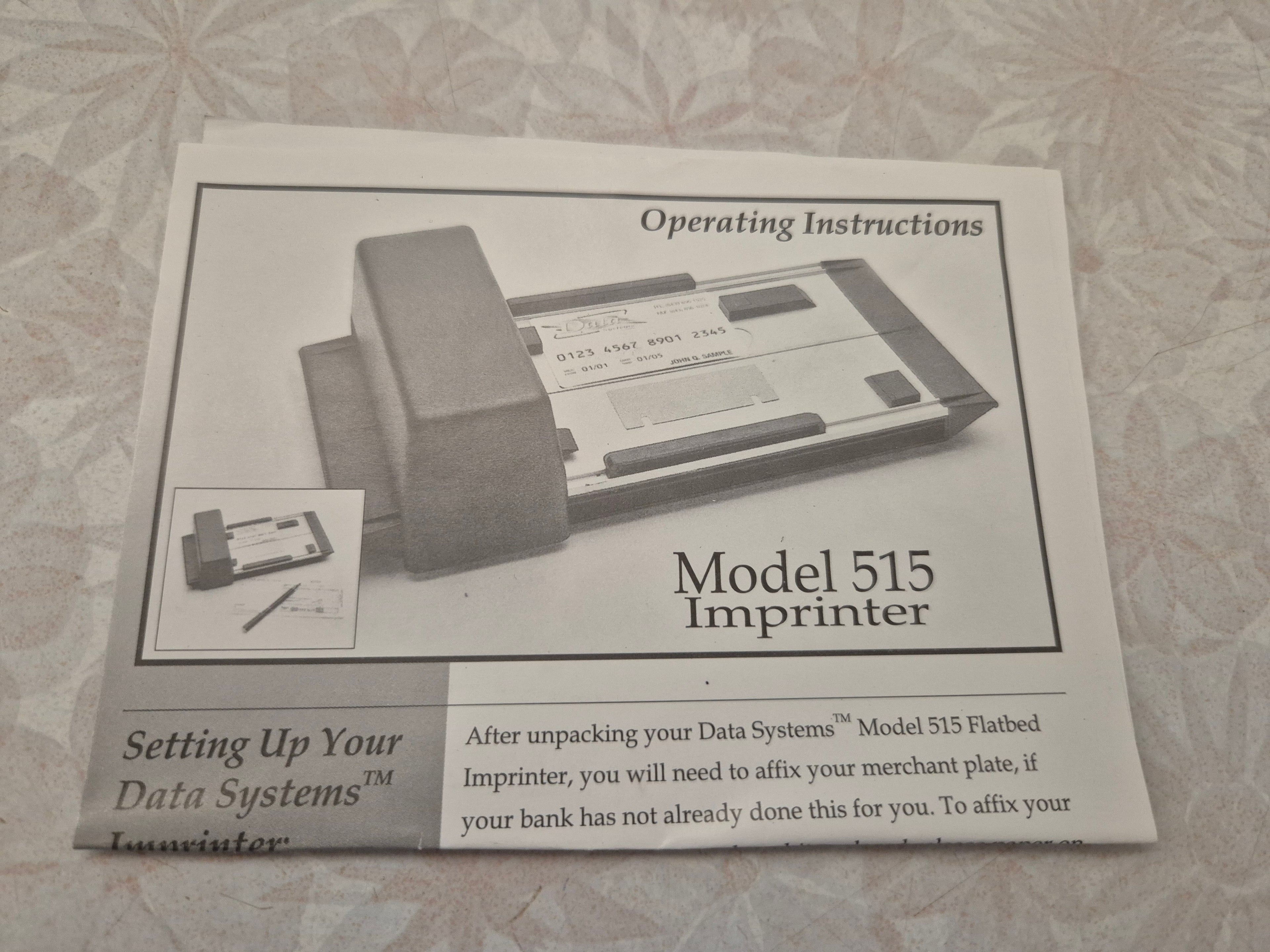 “Zip Zap” Imprinter – Vintage Model 515  New in Original Box (Display Only)